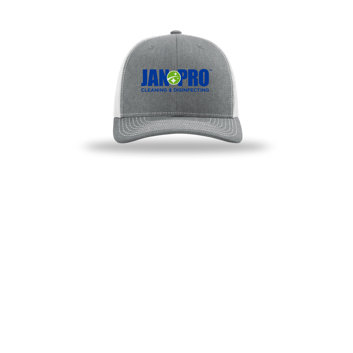 jan-pro-richardson-trucker-cap-embroidery-capfront-R112-heathergreylightgrey-flat-front