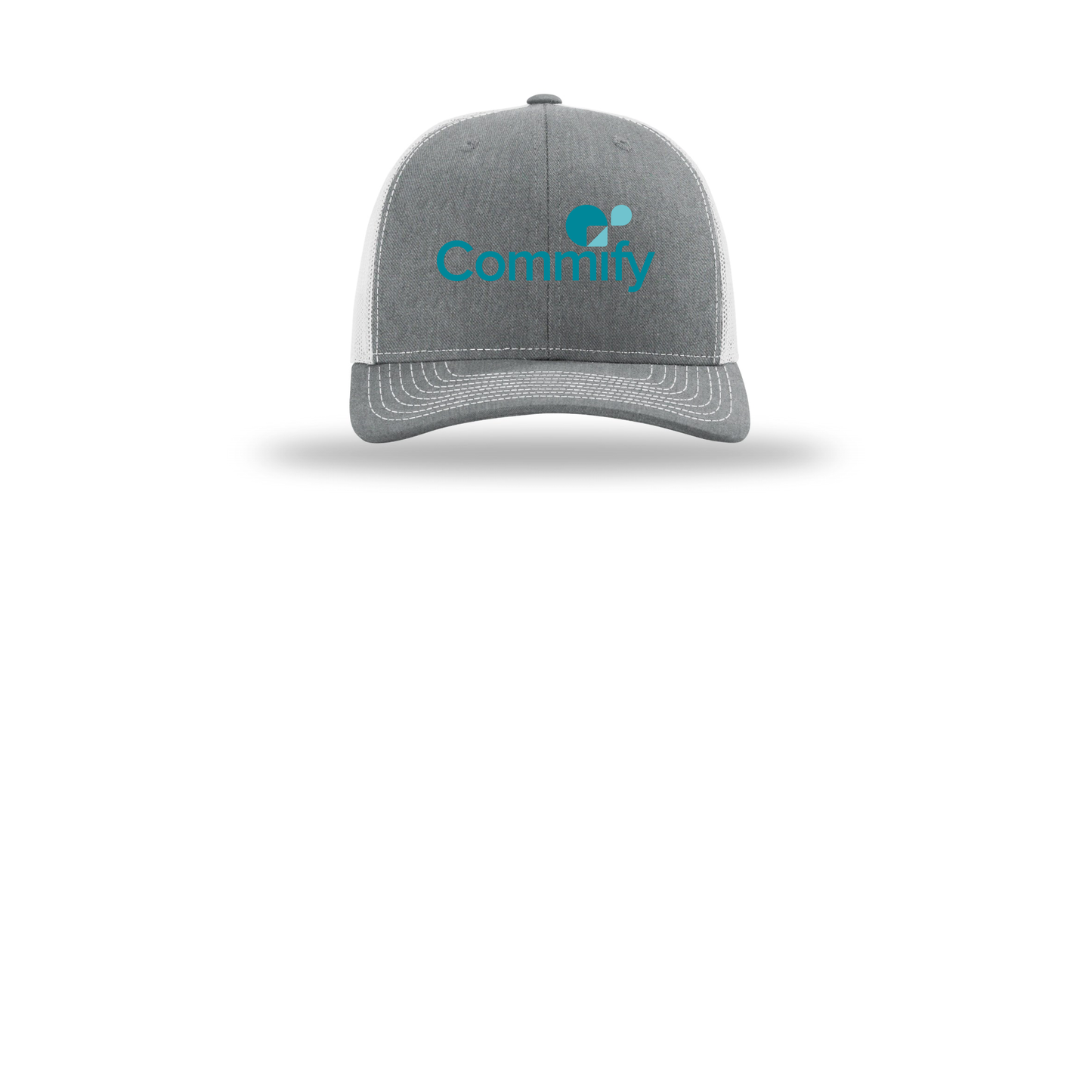 commify-richardson-trucker-cap-embroidery-capfront-R112-heathergreylightgrey-flat-front