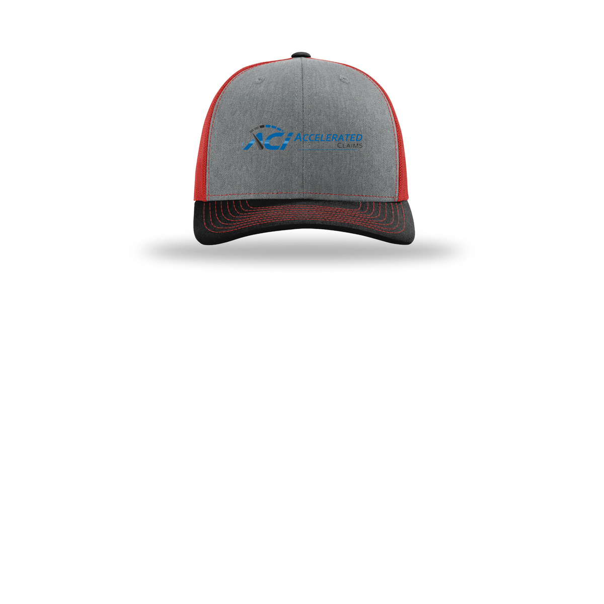 accelclaims-richardson-trucker-cap-embroidery-capfront-R112-heathergreyredblack-flat-front
