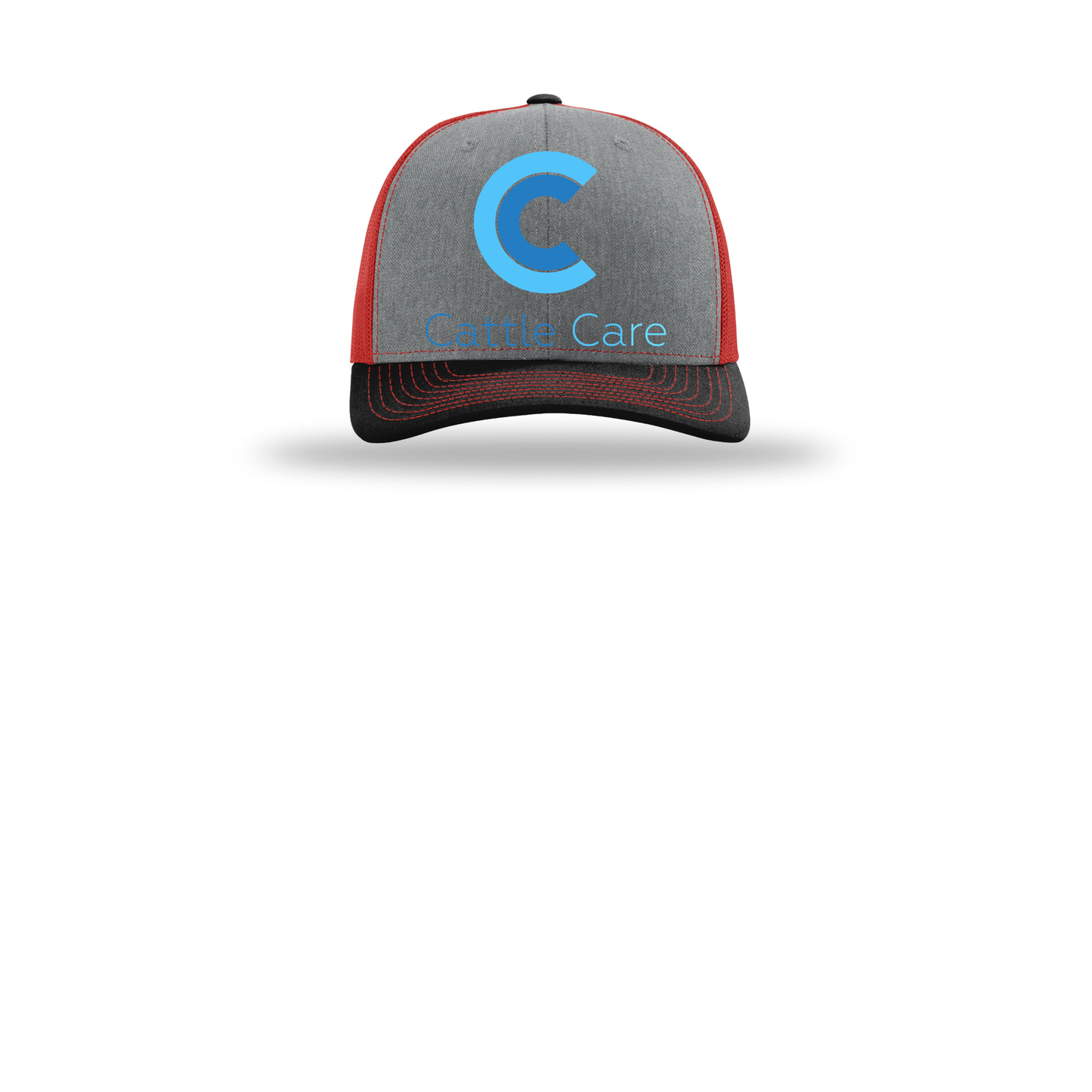 cattle-care-richardson-trucker-cap-embroidery-capfront-R112-heathergreyredblack-flat-front