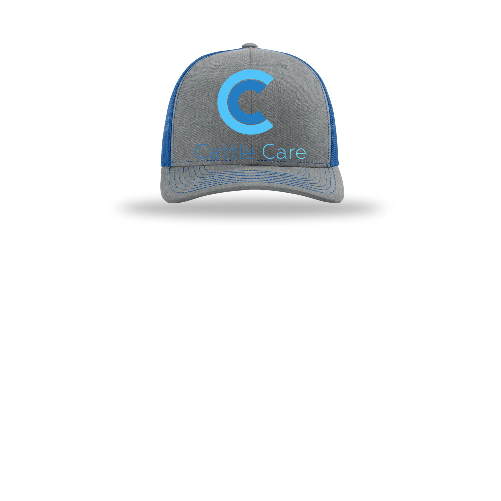 cattle-care-richardson-trucker-cap-embroidery-capfront-R112-heathergreyroyal-flat-front