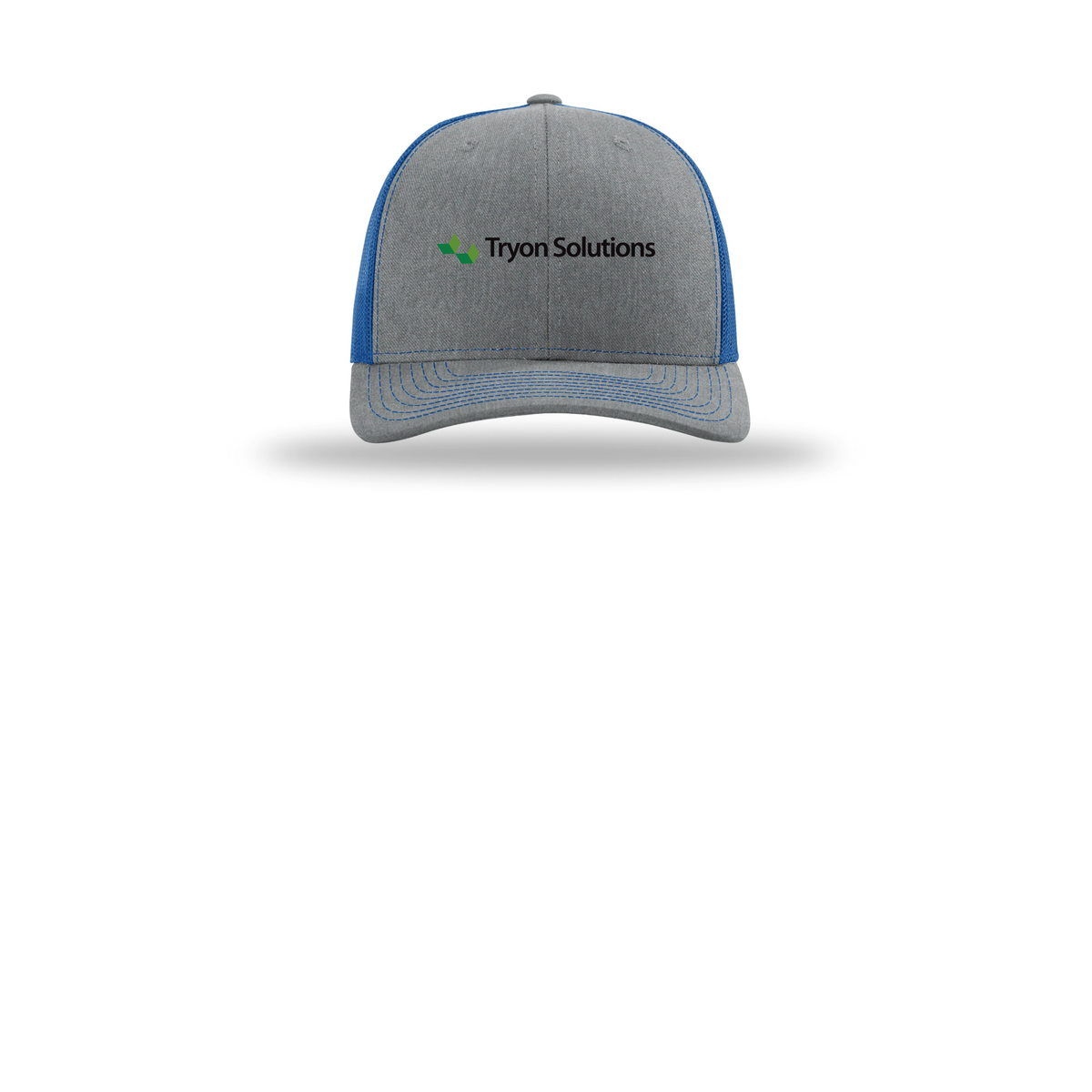tryonsolutions-richardson-trucker-cap-embroidery-capfront-R112-heathergreyroyal-flat-front