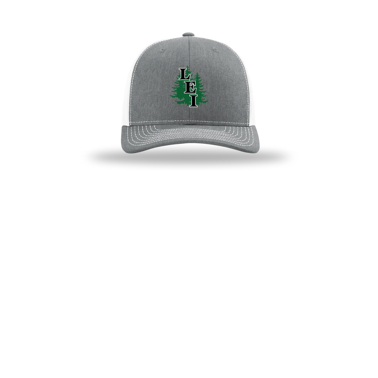 leisite-richardson-trucker-cap-embroidery-capfront-R112-heathergreywhite-flat-front