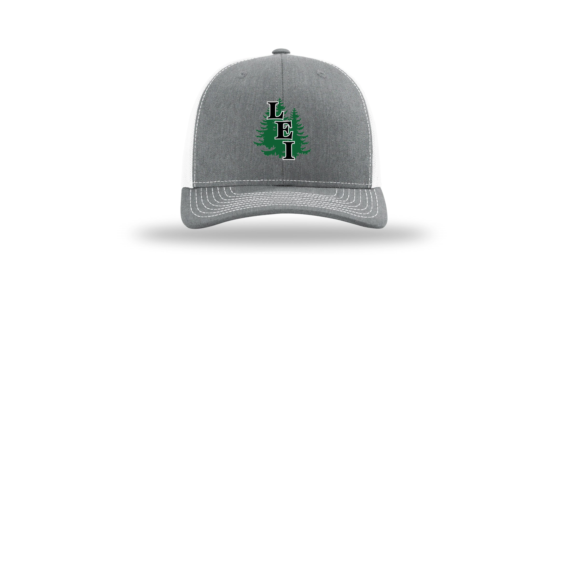 leisite-richardson-trucker-cap-embroidery-capfront-R112-heathergreywhite-flat-front