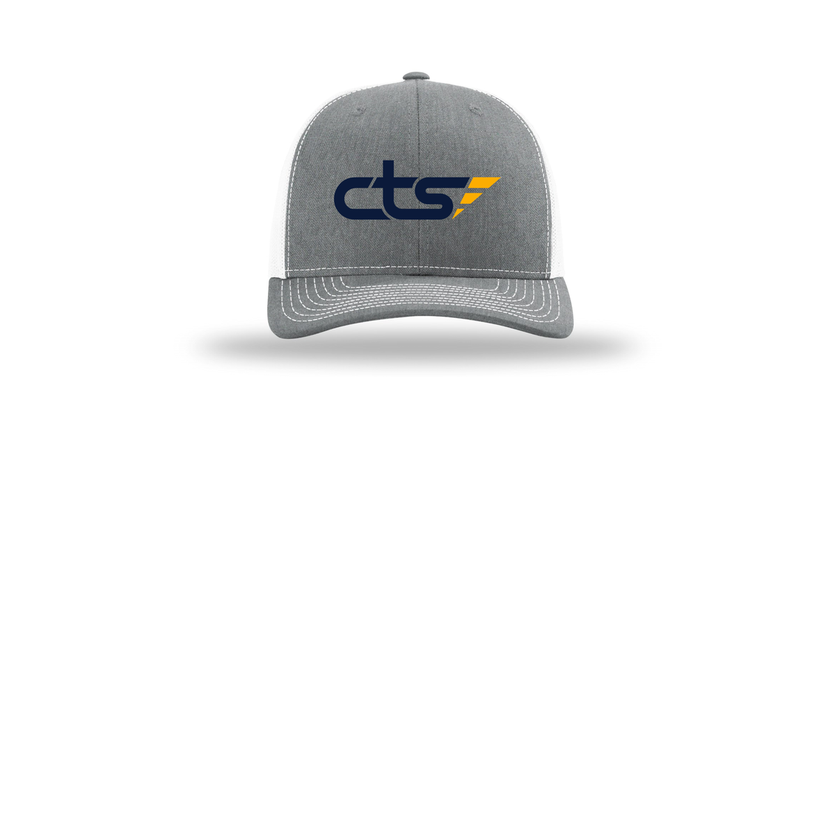 cts1-richardson-trucker-cap-embroidery-capfront-R112-heathergreywhite-flat-front
