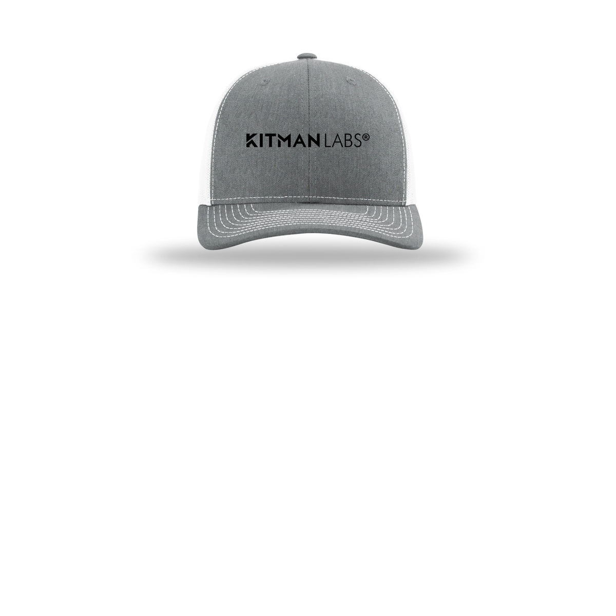 kitmanlabs-richardson-trucker-cap-embroidery-capfront-R112-heathergreywhite-flat-front