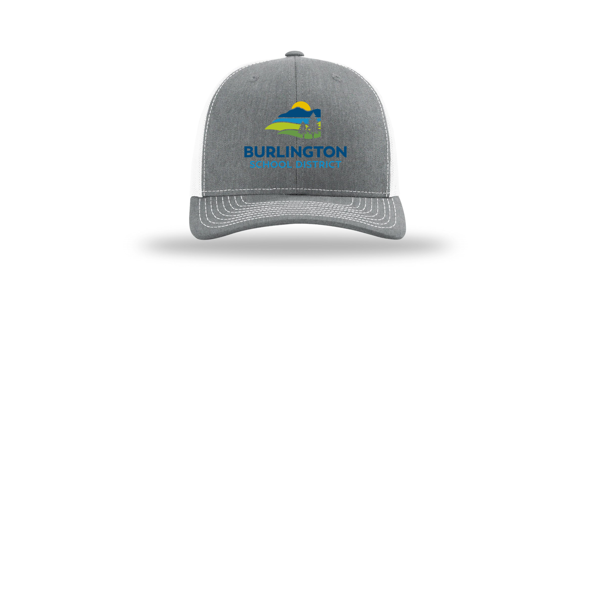 bsdvt-richardson-trucker-cap-embroidery-capfront-R112-heathergreywhite-flat-front