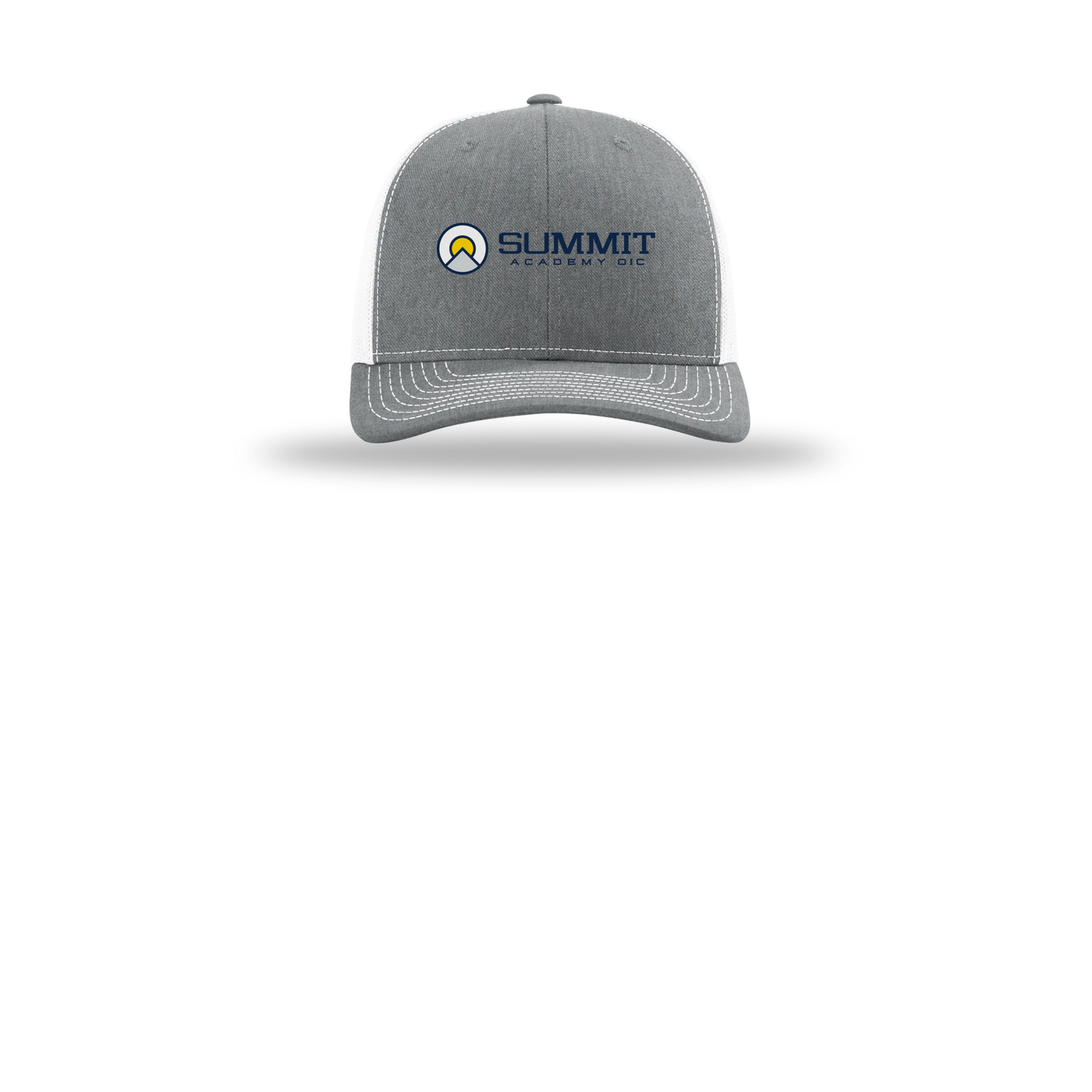 saoic-richardson-trucker-cap-embroidery-capfront-R112-heathergreywhite-flat-front
