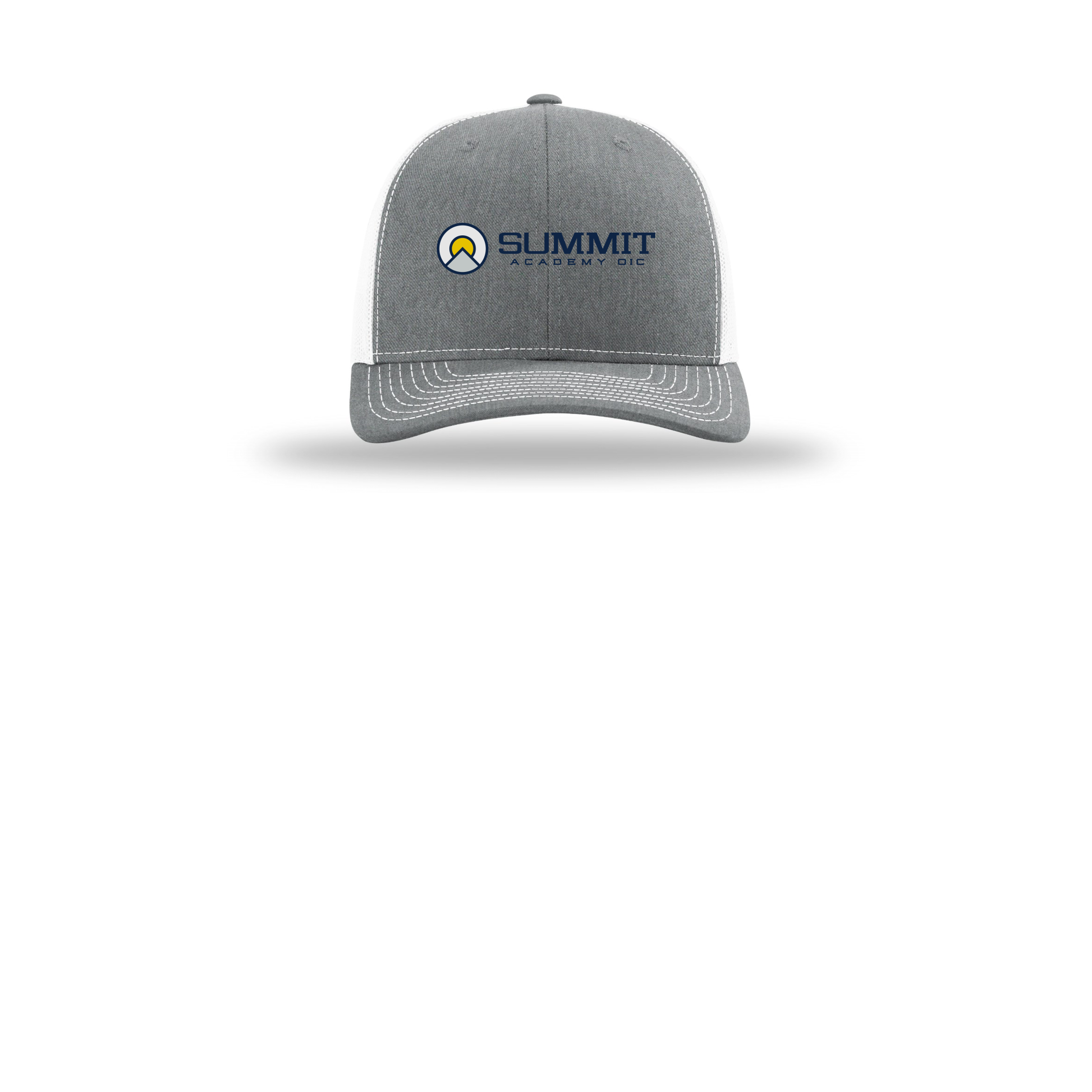 saoic-richardson-trucker-cap-embroidery-capfront-R112-heathergreywhite-flat-front