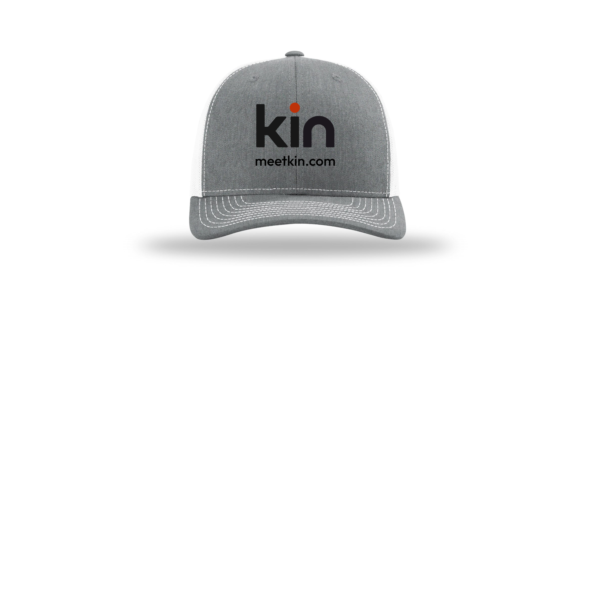 kin-richardson-trucker-cap-embroidery-capfront-R112-heathergreywhite-flat-front