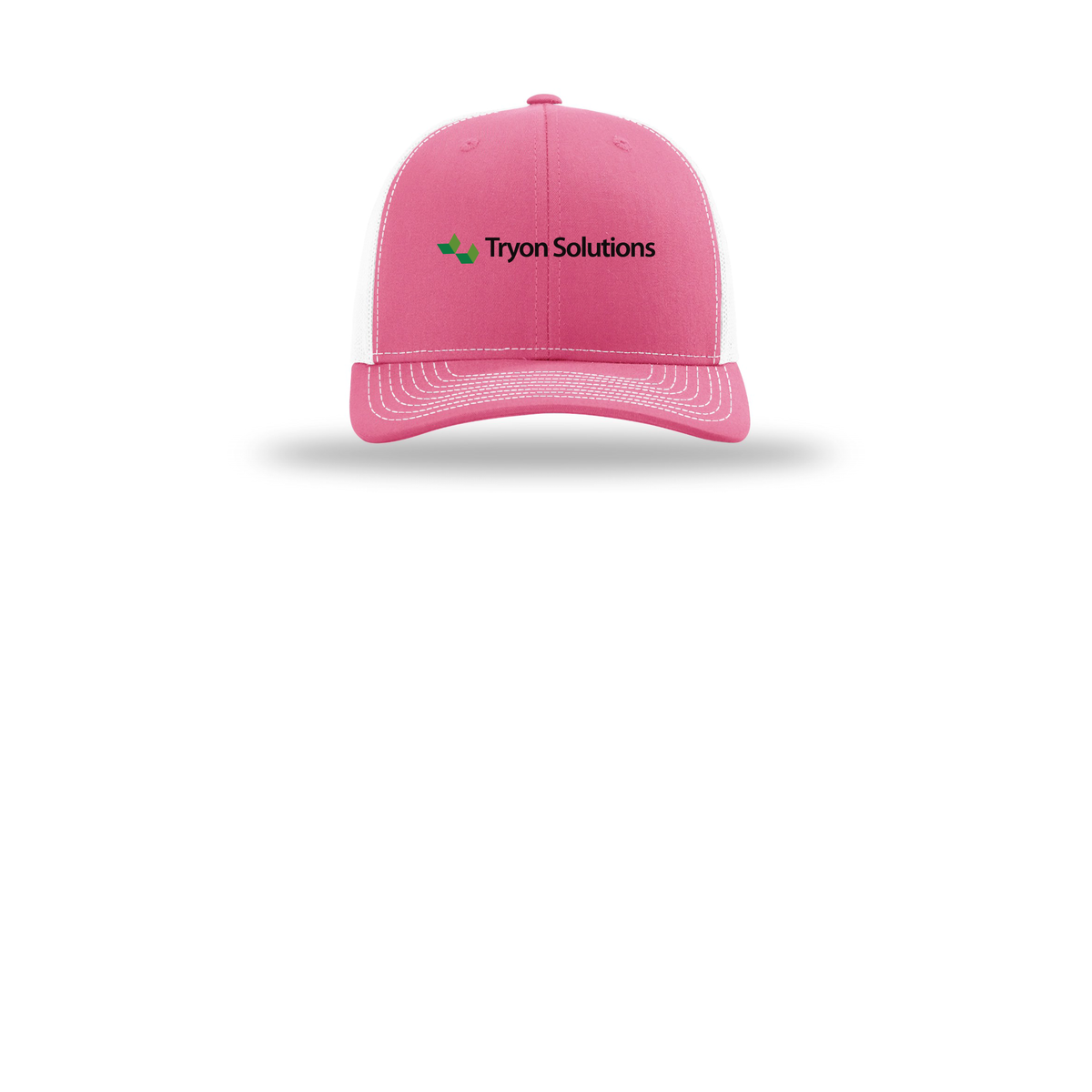 tryonsolutions-richardson-trucker-cap-embroidery-capfront-R112-hotpinkwhite-flat-front