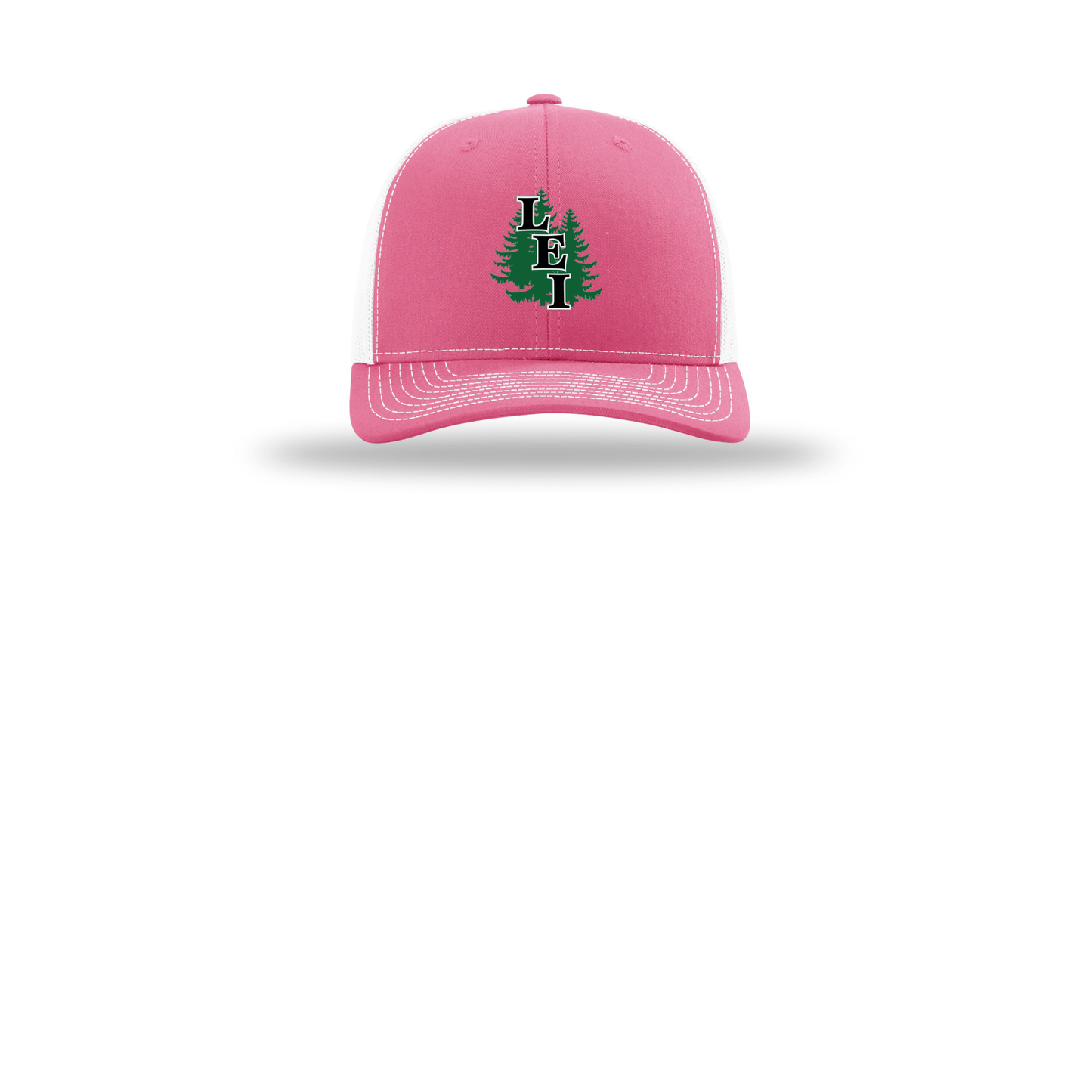 leisite-richardson-trucker-cap-embroidery-capfront-R112-hotpinkwhite-flat-front