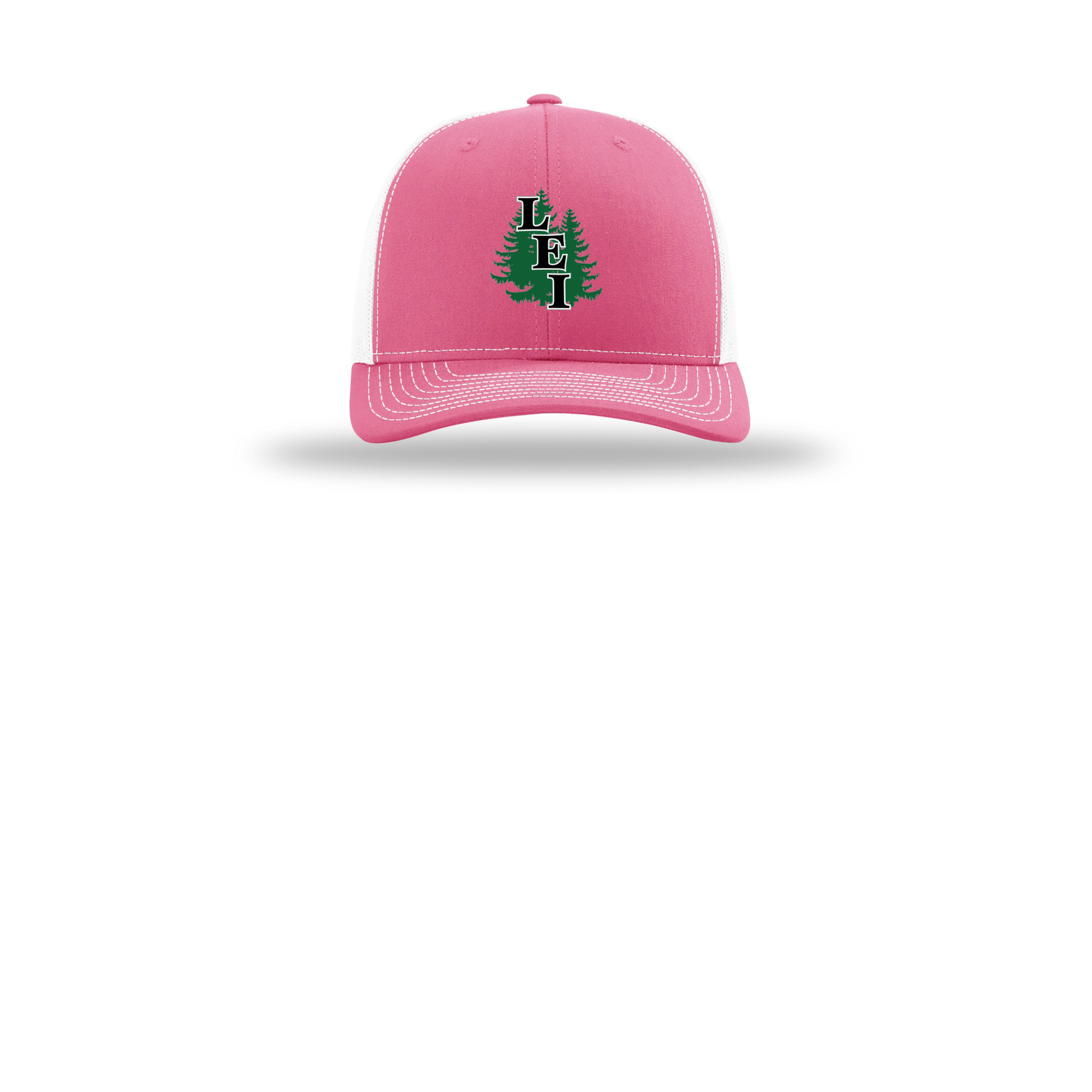 leisite-richardson-trucker-cap-embroidery-capfront-R112-hotpinkwhite-flat-front