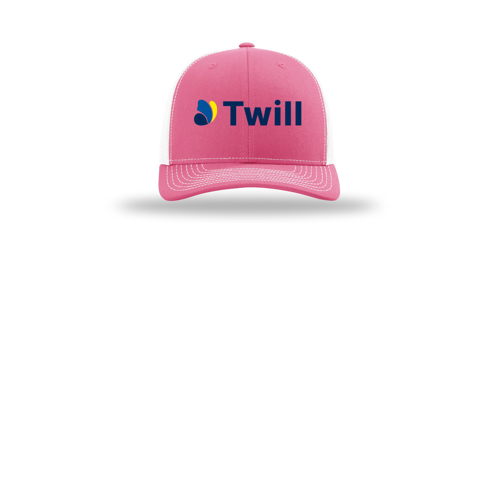 withtwill-richardson-trucker-cap-embroidery-capfront-R112-hotpinkwhite-flat-front