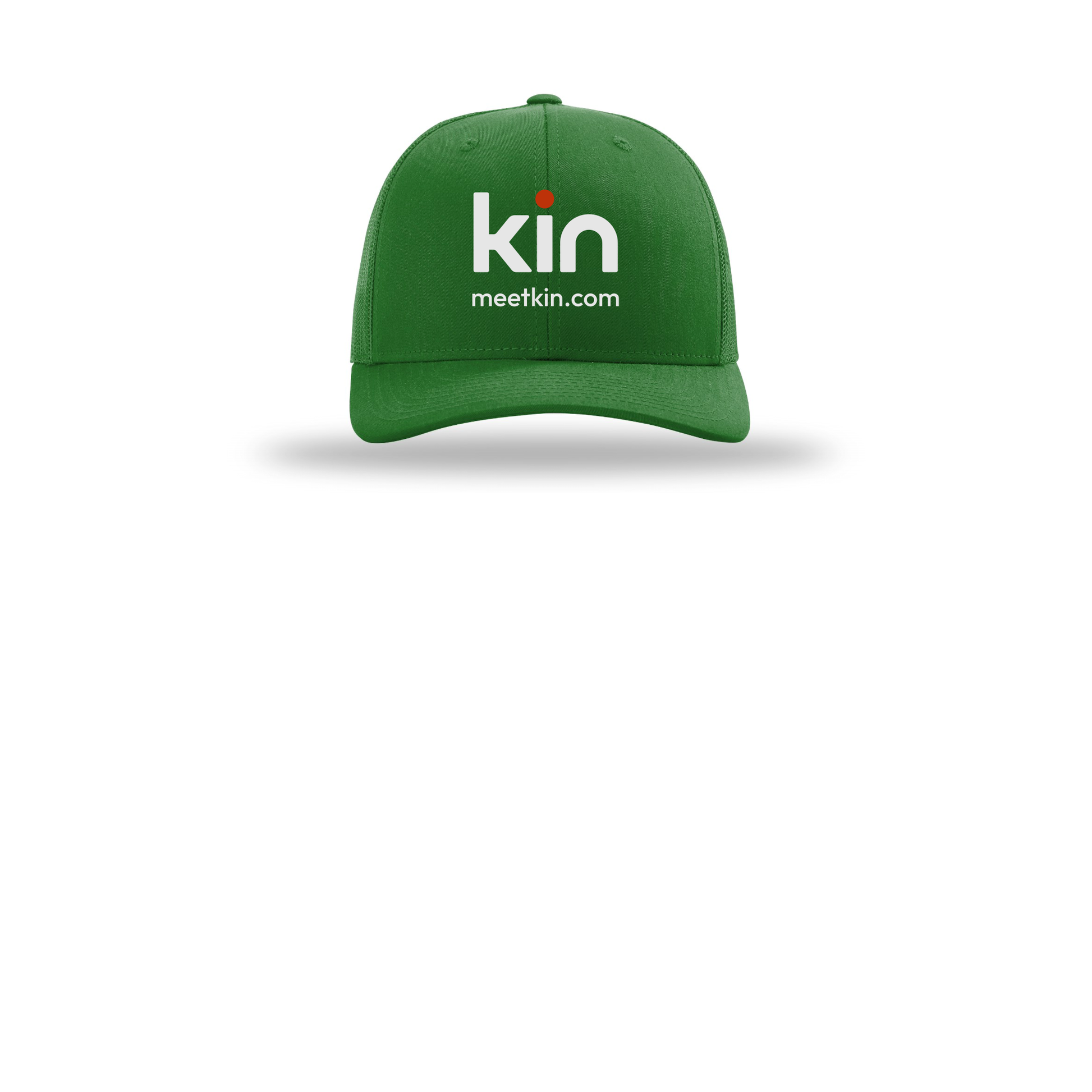 kin-richardson-trucker-cap-embroidery-capfront-R112-kelly-flat-front