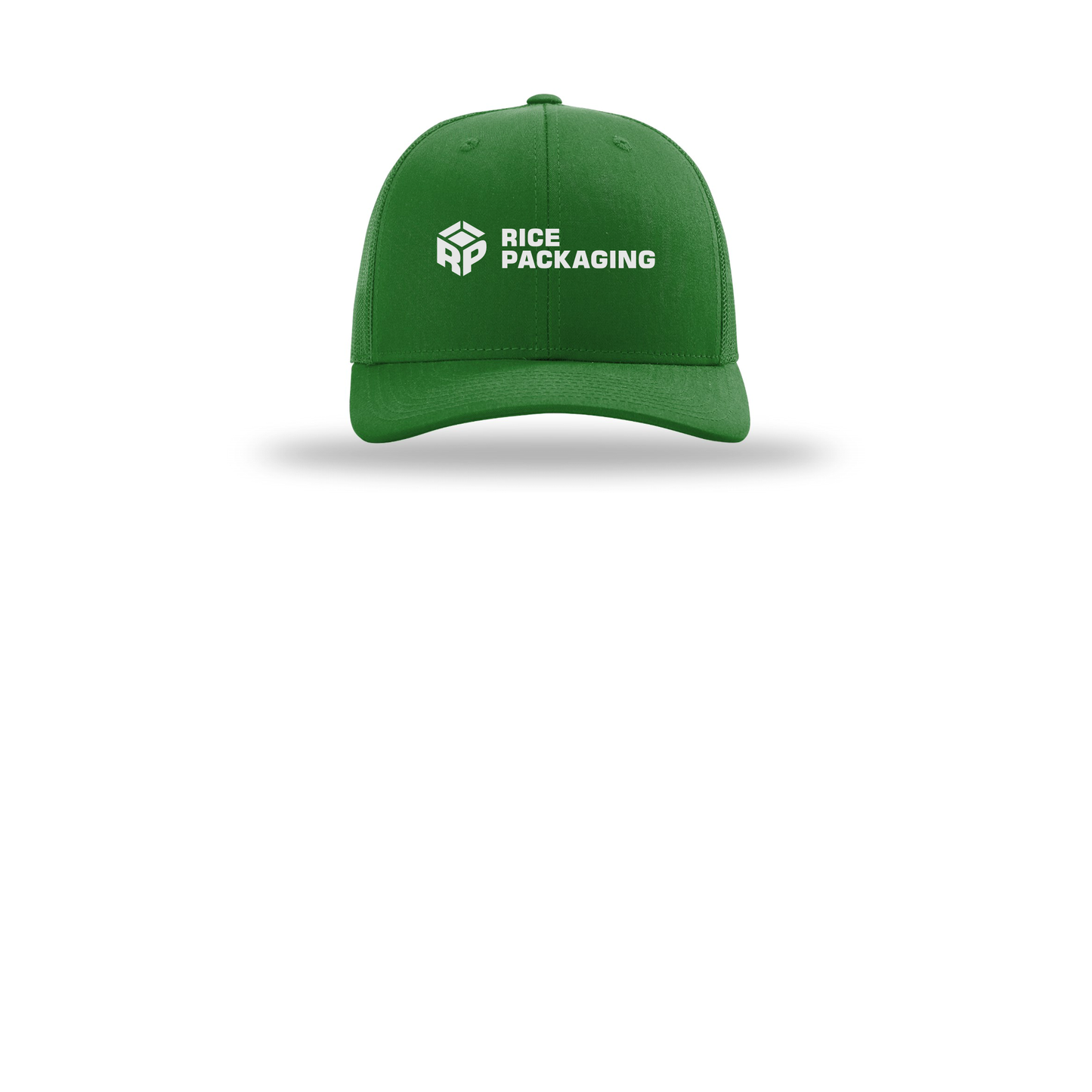 ricepackaging-richardson-trucker-cap-embroidery-capfront-R112-kelly-flat-front