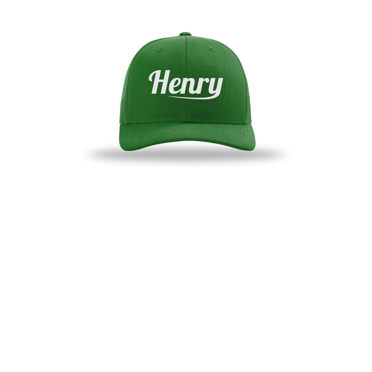 henrymeds-richardson-trucker-cap-embroidery-capfront-R112-kelly-flat-front