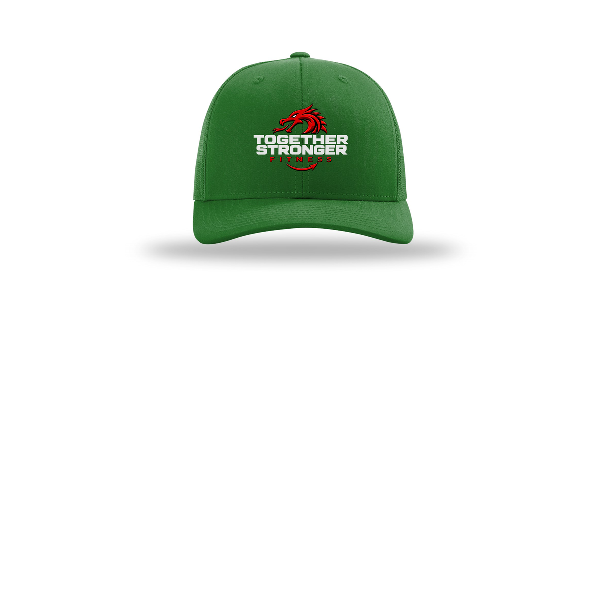 togetherstrongerfitness-richardson-trucker-cap-embroidery-capfront-R112-kelly-flat-front