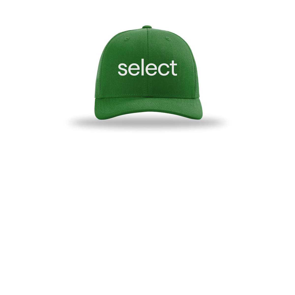 meetselect-richardson-trucker-cap-embroidery-capfront-R112-kelly-flat-front