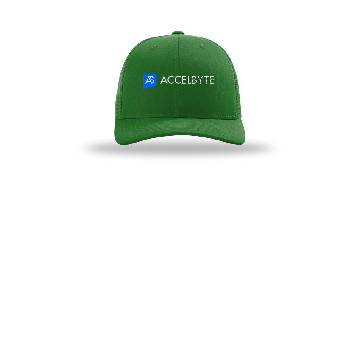 accelbyte-richardson-trucker-cap-embroidery-capfront-R112-kelly-flat-front