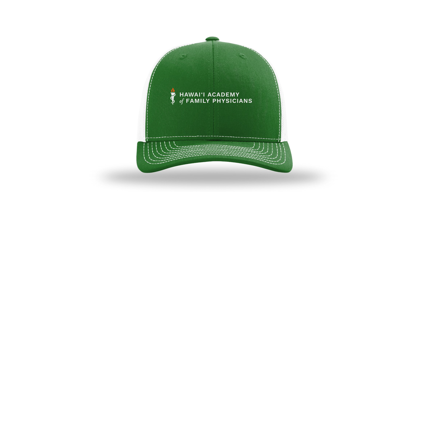 hafp-richardson-trucker-cap-embroidery-capfront-R112-kellywhite-flat-front