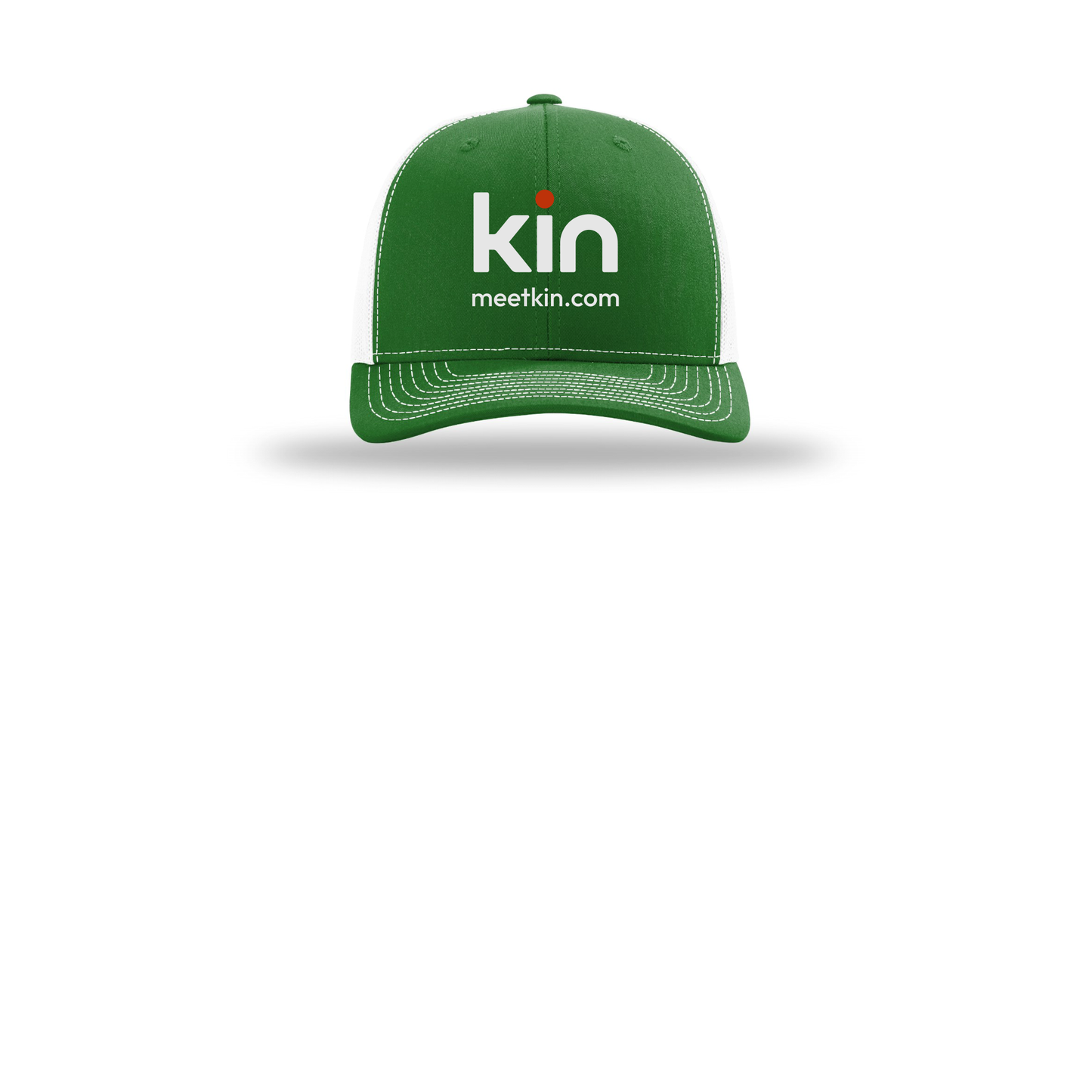 kin-richardson-trucker-cap-embroidery-capfront-R112-kellywhite-flat-front