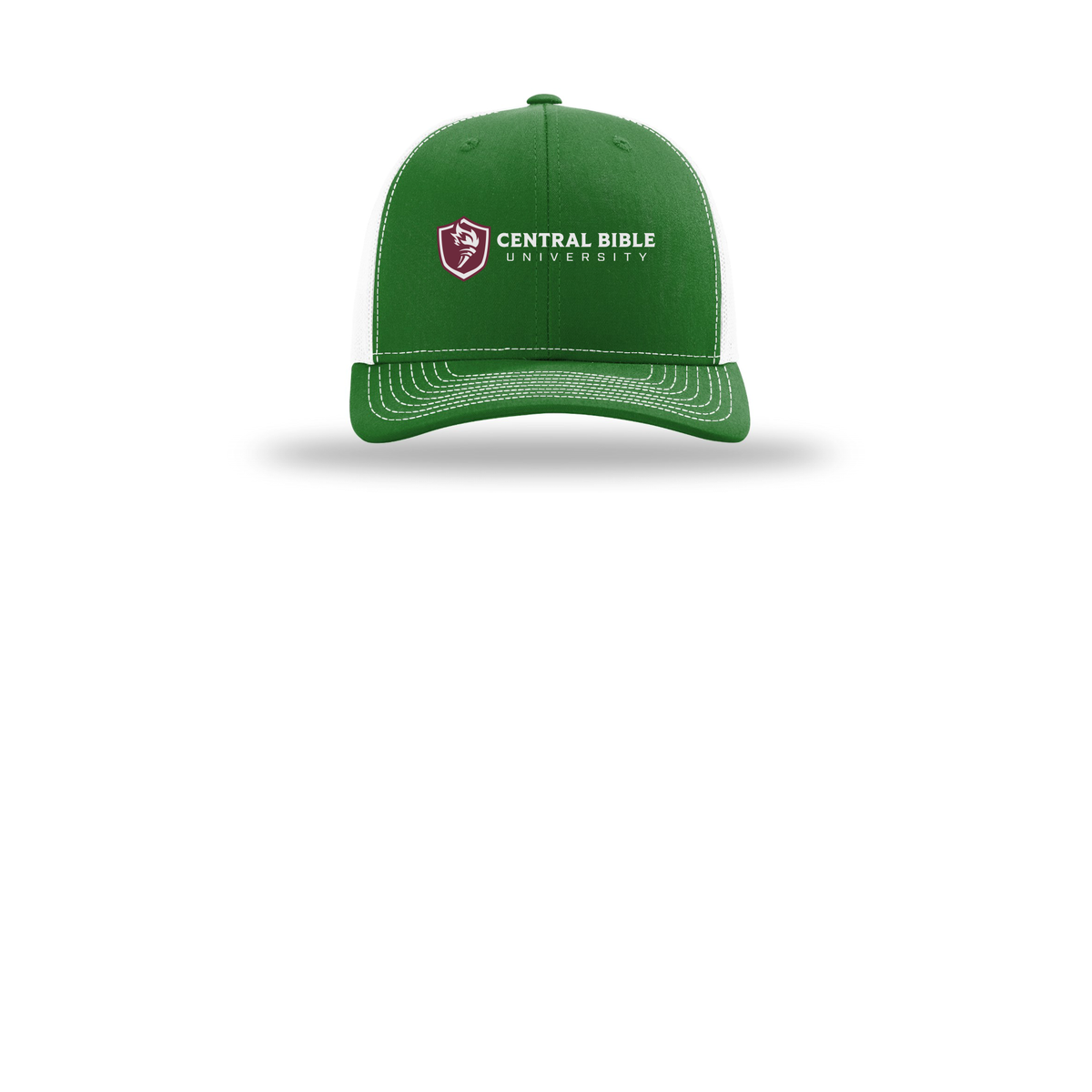 centralbible-richardson-trucker-cap-embroidery-capfront-R112-kellywhite-flat-front