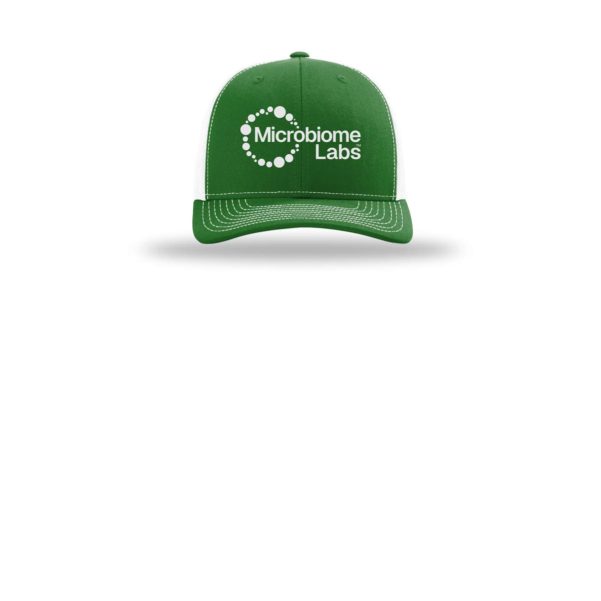 microbiomelabs-richardson-trucker-cap-embroidery-capfront-R112-kellywhite-flat-front