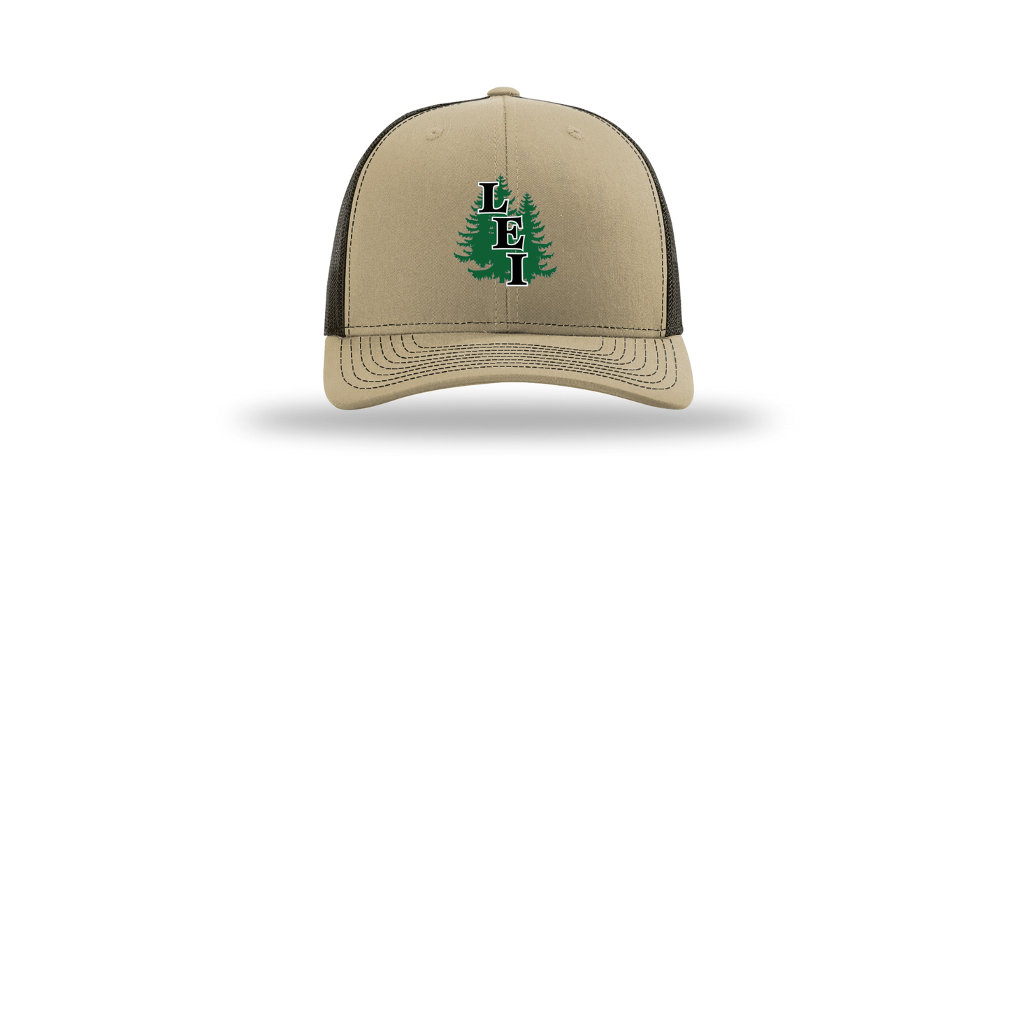 leisite-richardson-trucker-cap-embroidery-capfront-R112-khakicoffee-flat-front