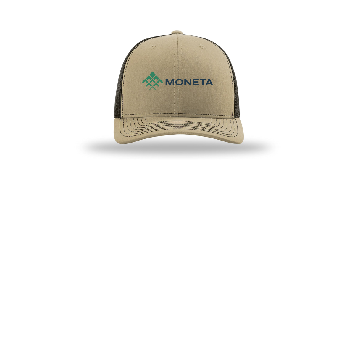 monetagroup-richardson-trucker-cap-embroidery-capfront-R112-khakicoffee-flat-front