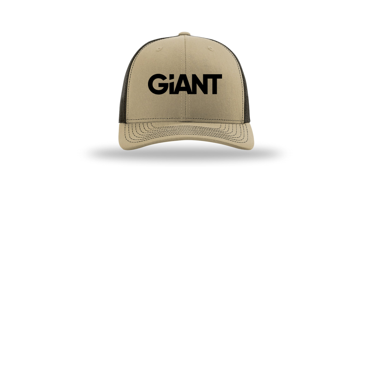 giantworldwide-richardson-trucker-cap-embroidery-capfront-R112-khakicoffee-flat-front