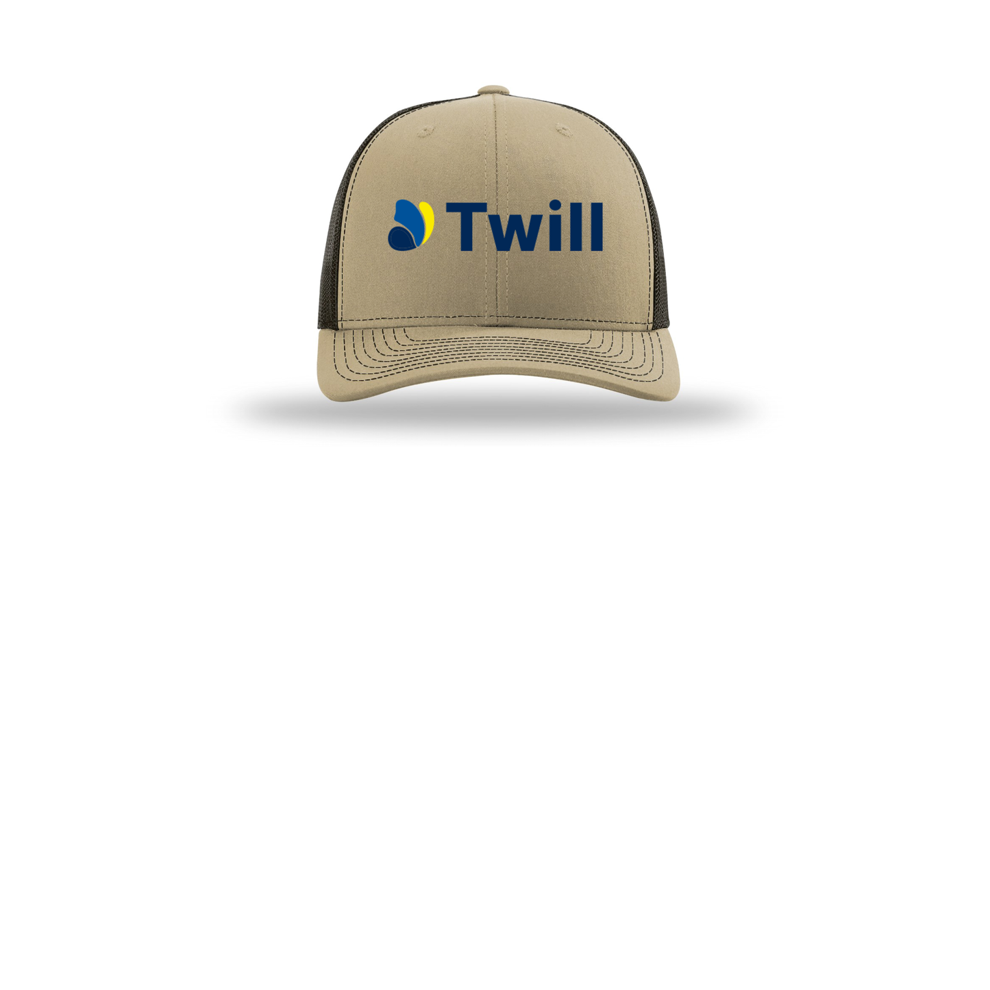 withtwill-richardson-trucker-cap-embroidery-capfront-R112-khakicoffee-flat-front