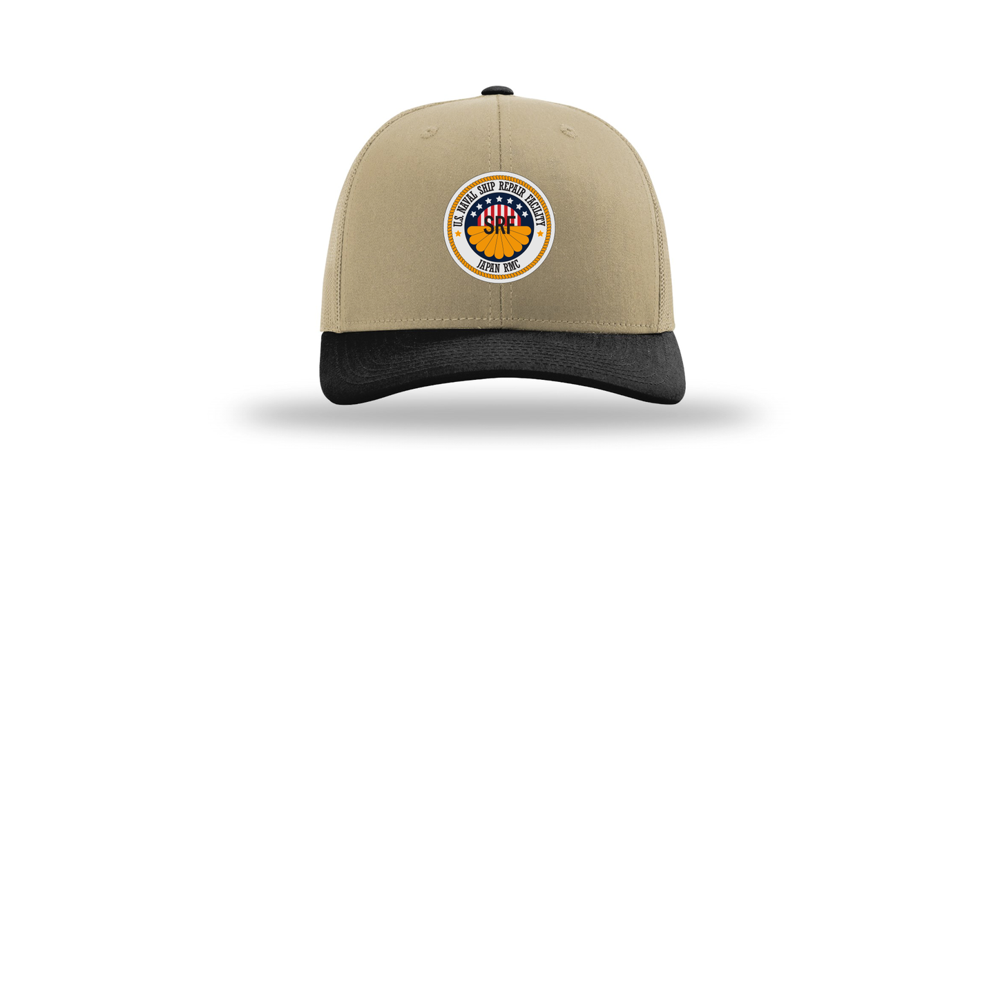 srf-jrmc-richardson-trucker-cap-embroidery-capfront-R112-khakikhakiblack-flat-front