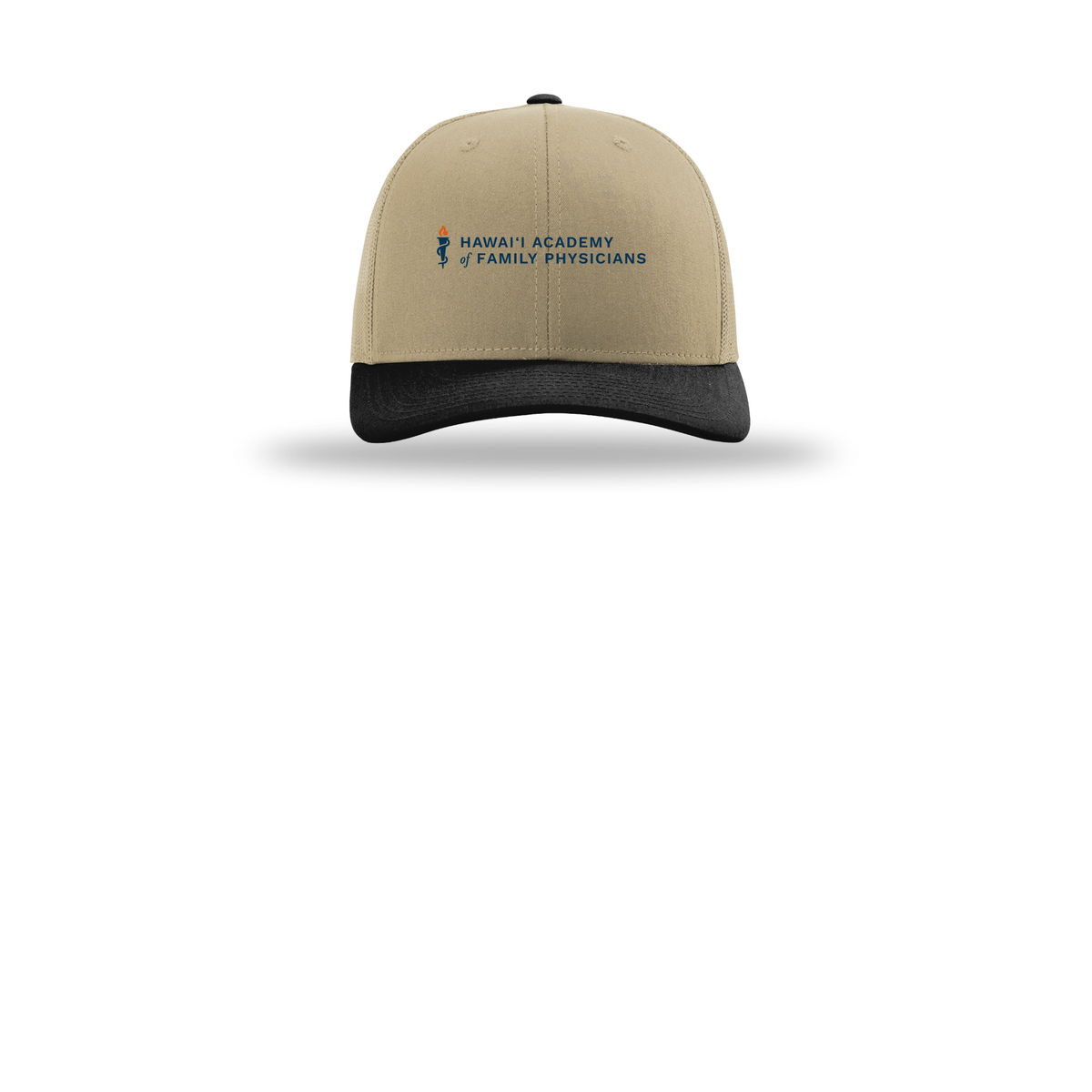 hafp-richardson-trucker-cap-embroidery-capfront-R112-khakikhakiblack-flat-front