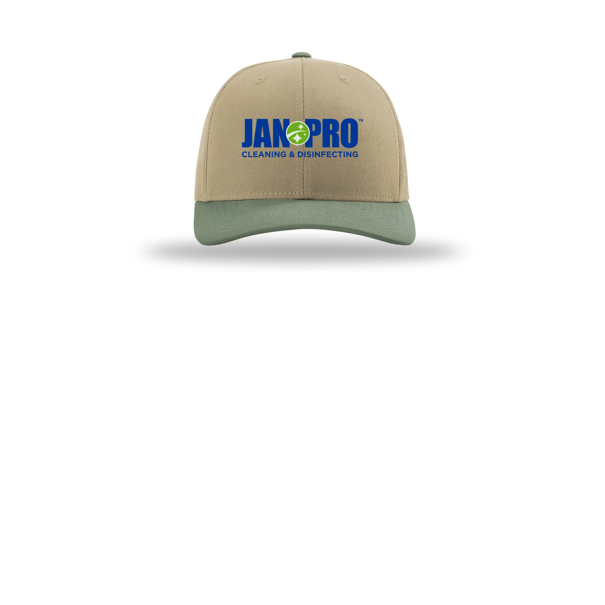 jan-pro-richardson-trucker-cap-embroidery-capfront-R112-khakikhakiloden-flat-front