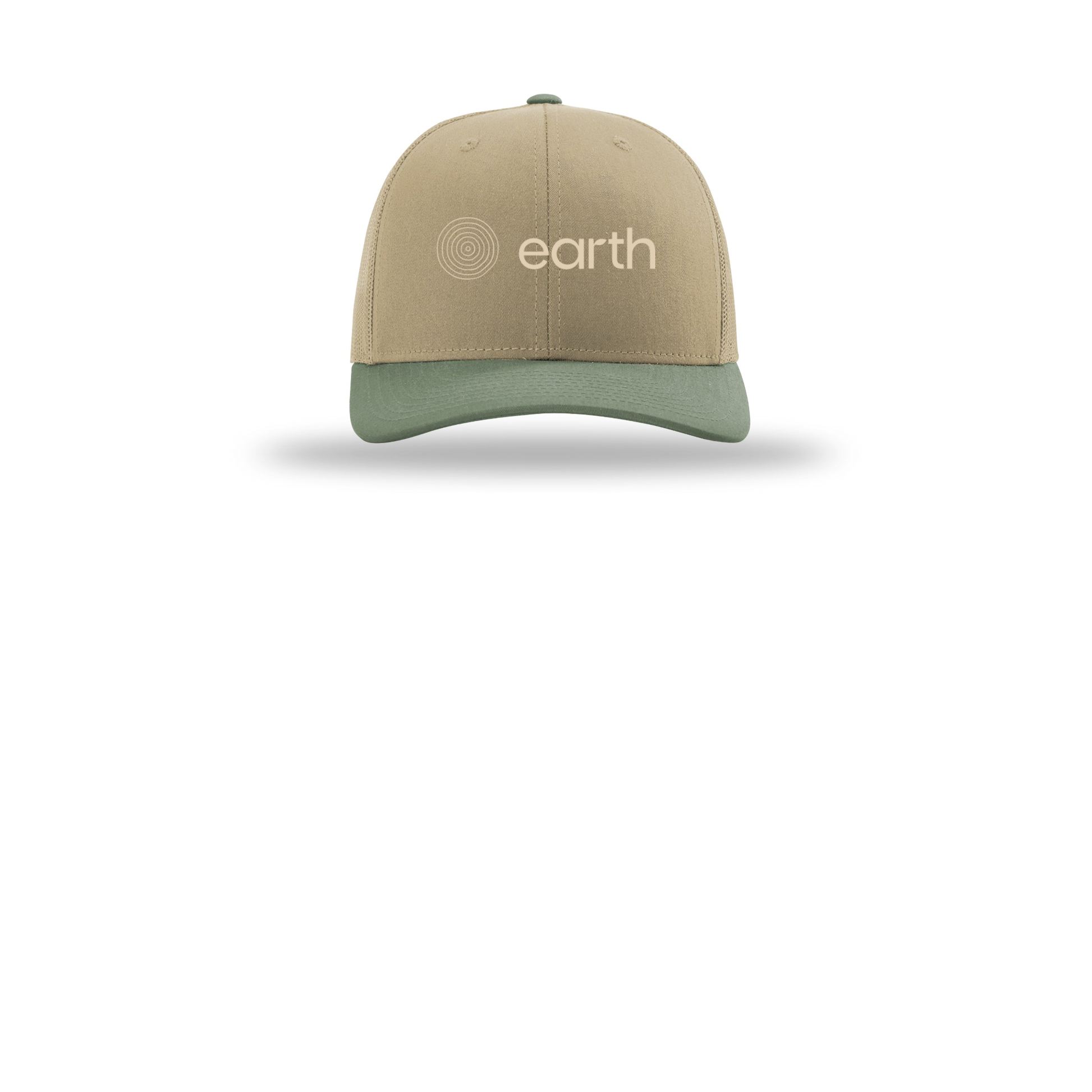 earthfuneral-richardson-trucker-cap-embroidery-capfront-R112-khakikhakiloden-flat-front