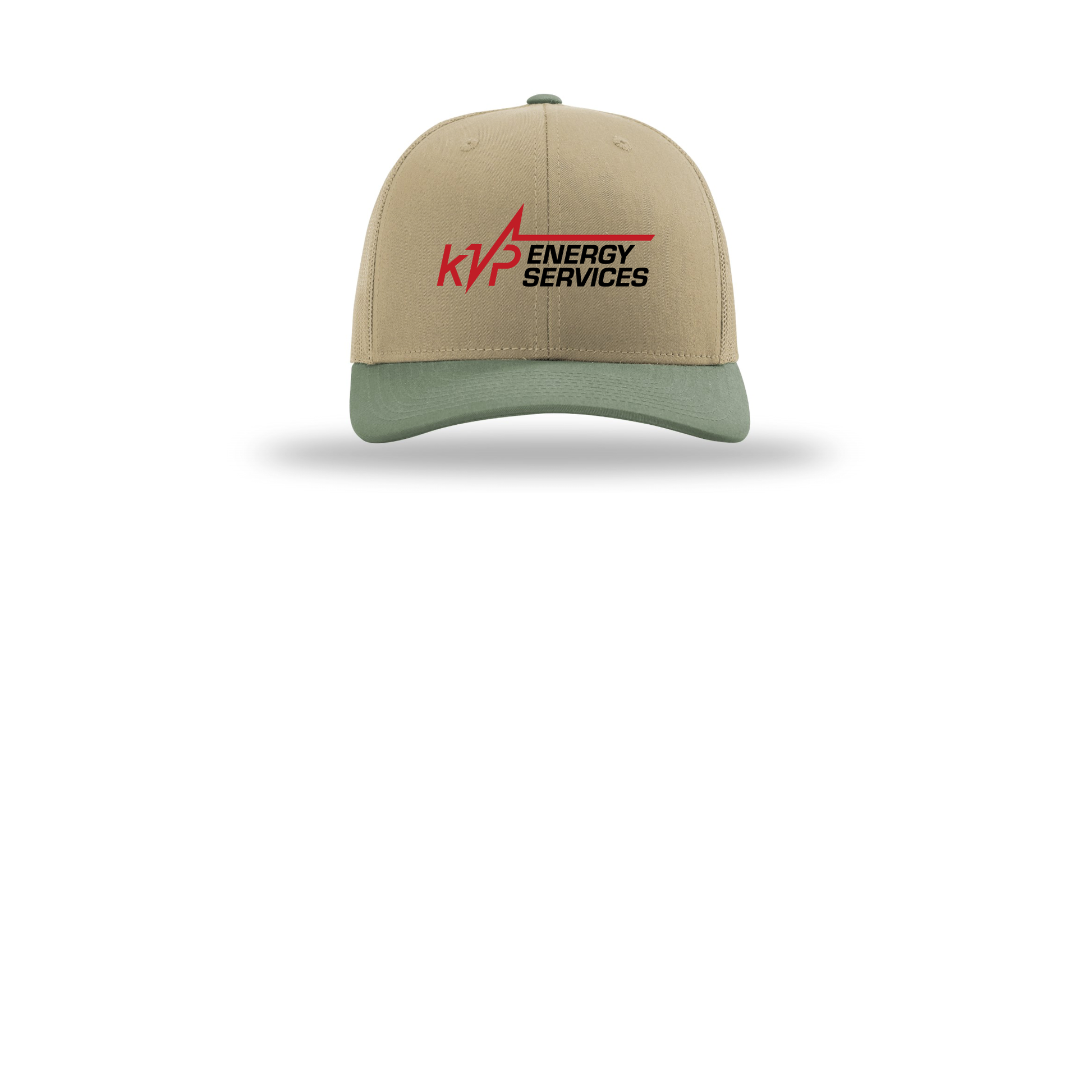 kvpenergy-richardson-trucker-cap-embroidery-capfront-R112-khakikhakiloden-flat-front
