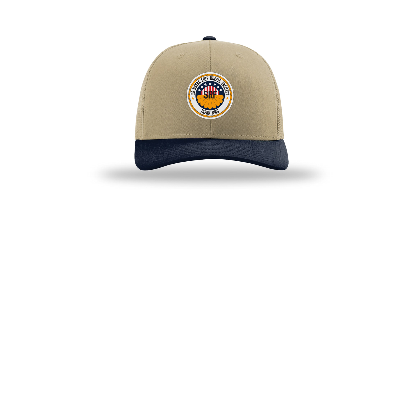 srf-jrmc-richardson-trucker-cap-embroidery-capfront-R112-khakikhakinavy-flat-front