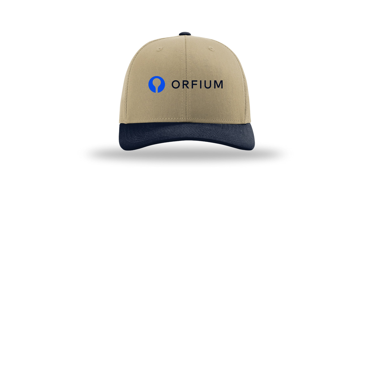 orfium-richardson-trucker-cap-embroidery-capfront-R112-khakikhakinavy-flat-front