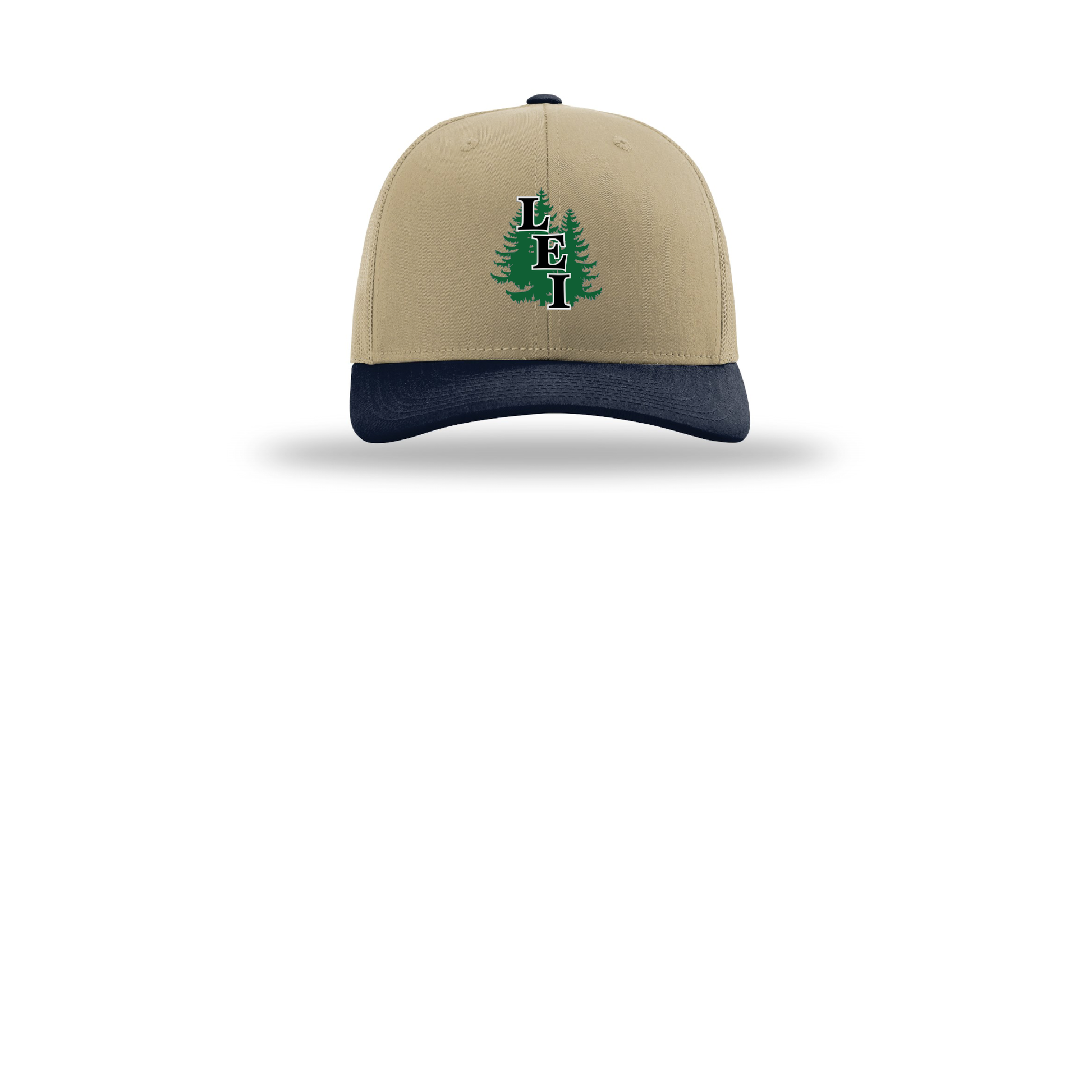 leisite-richardson-trucker-cap-embroidery-capfront-R112-khakikhakinavy-flat-front