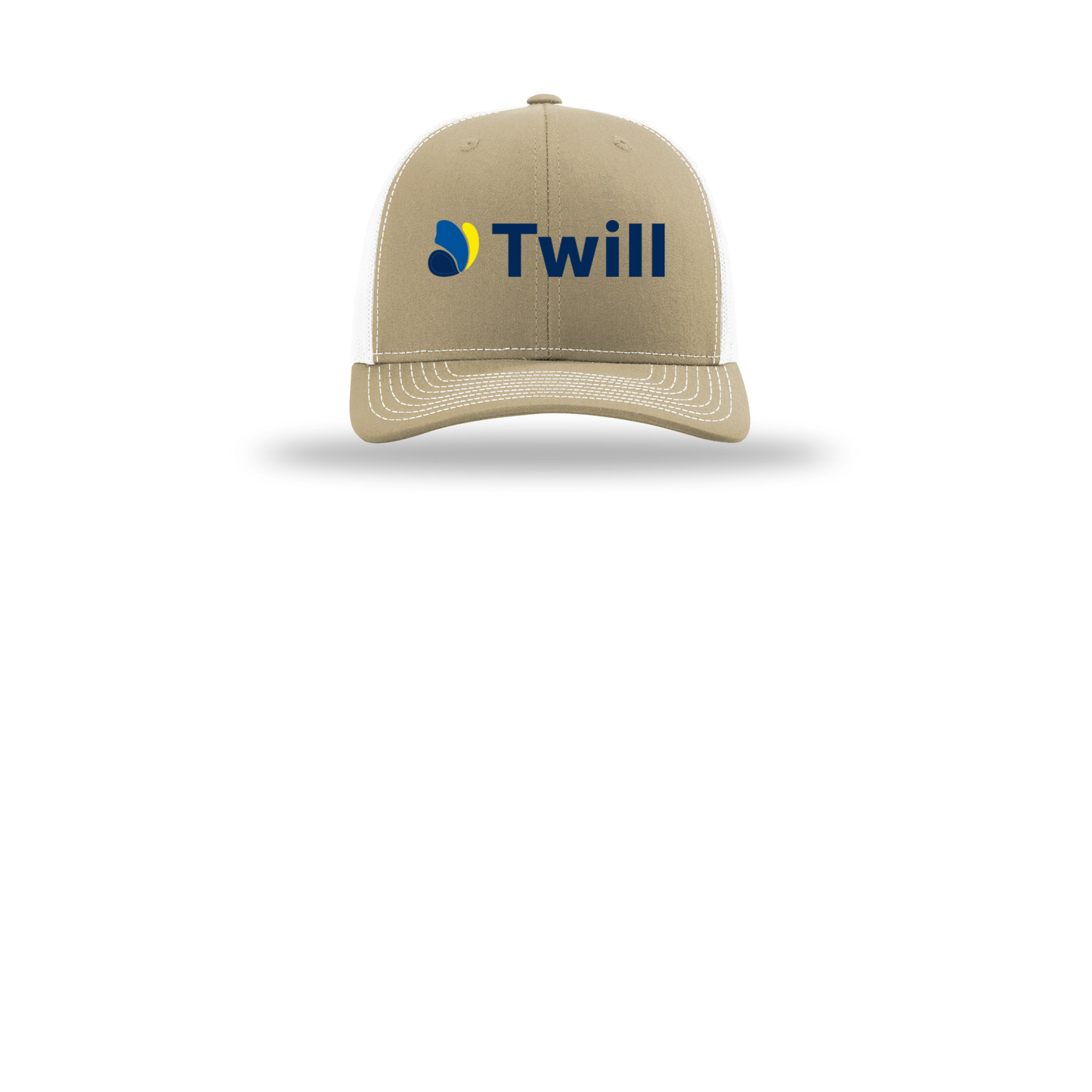 withtwill-richardson-trucker-cap-embroidery-capfront-R112-khakiwhite-flat-front