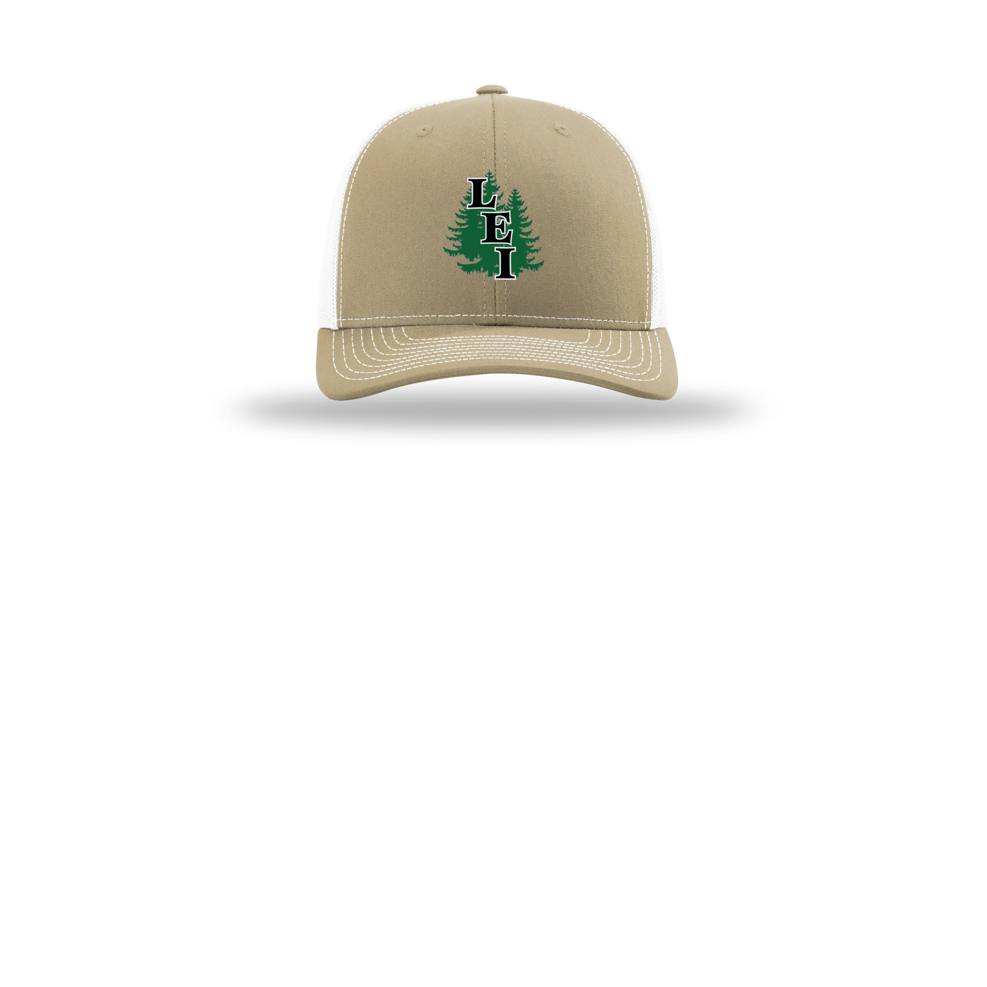 leisite-richardson-trucker-cap-embroidery-capfront-R112-khakiwhite-flat-front