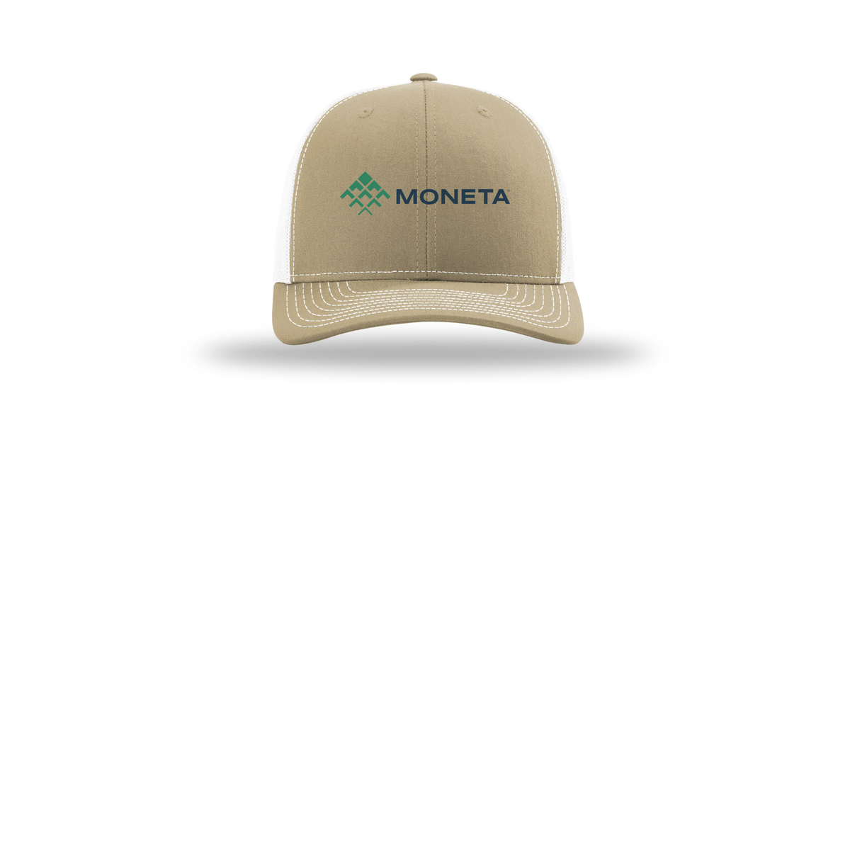 monetagroup-richardson-trucker-cap-embroidery-capfront-R112-khakiwhite-flat-front