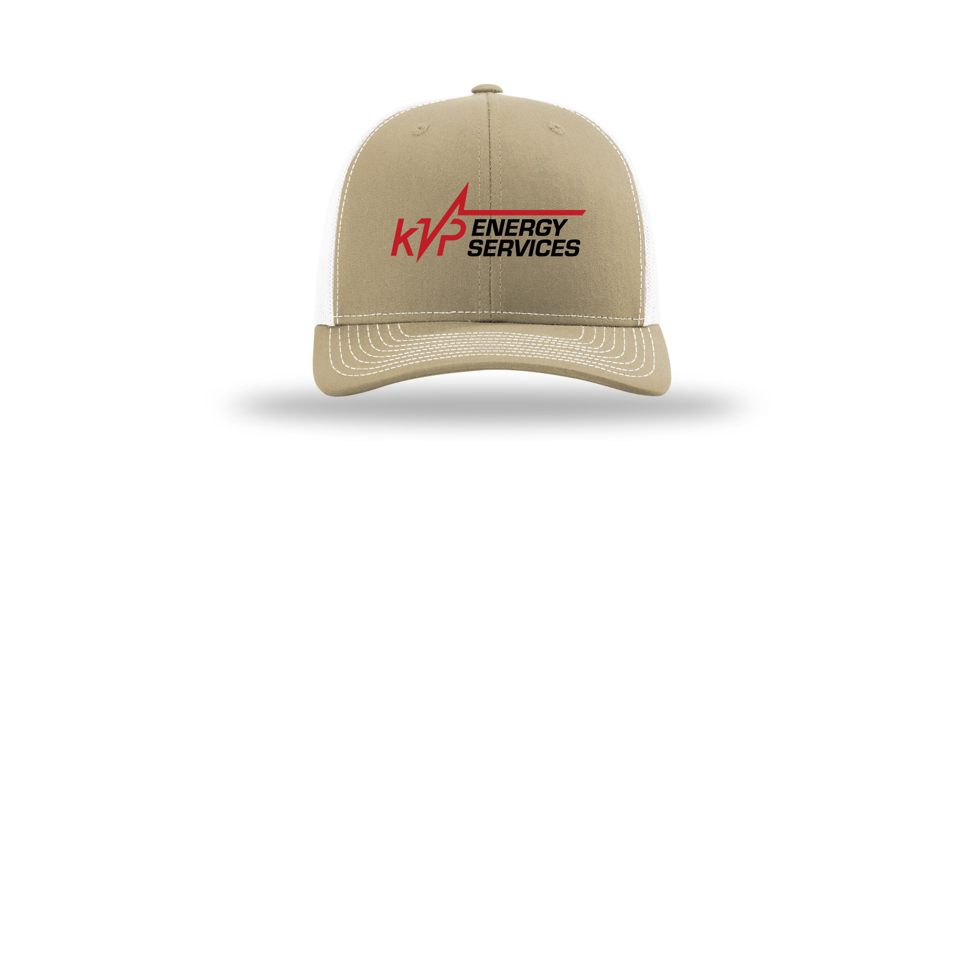 kvpenergy-richardson-trucker-cap-embroidery-capfront-R112-khakiwhite-flat-front