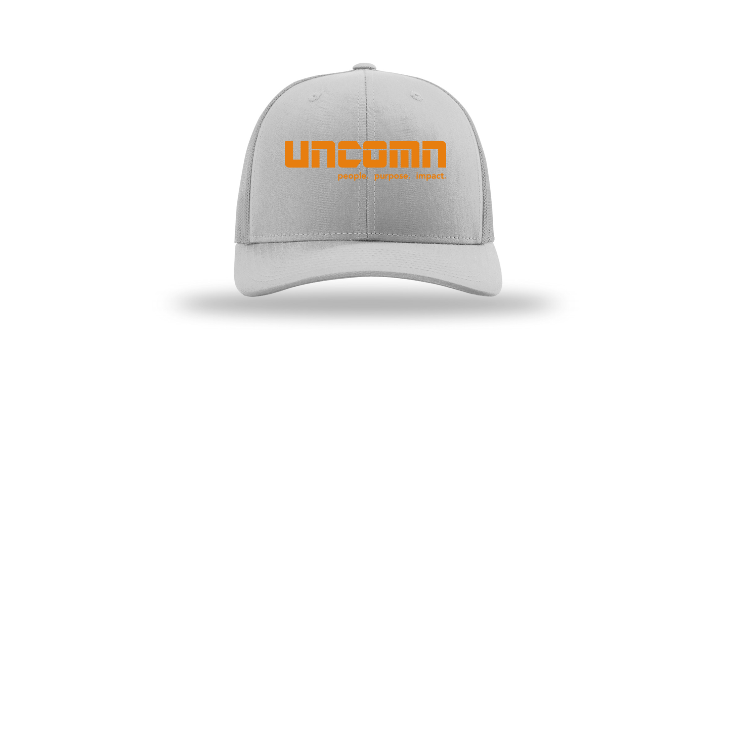 uncomn-richardson-trucker-cap-embroidery-capfront-R112-lightgrey-flat-front