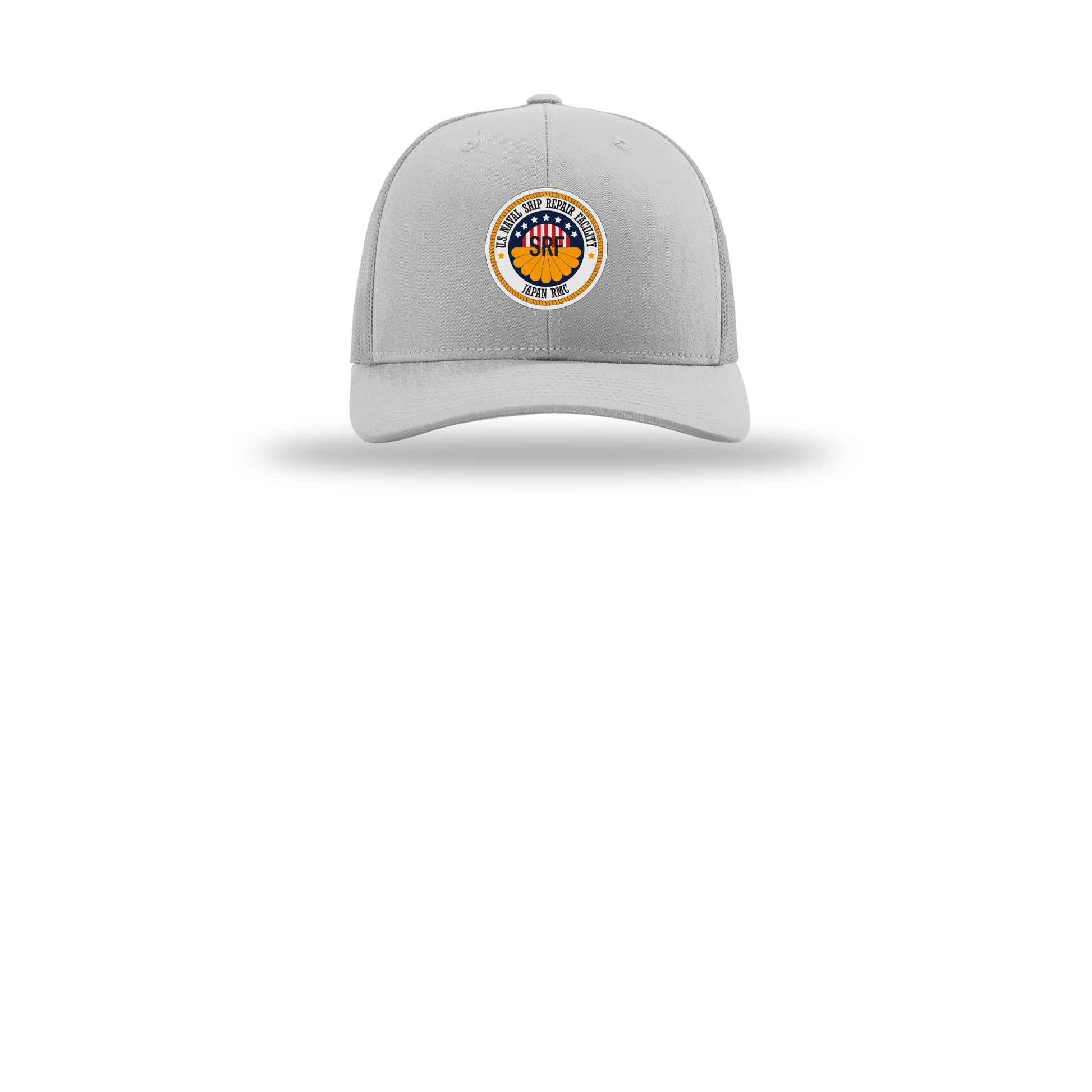 srf-jrmc-richardson-trucker-cap-embroidery-capfront-R112-lightgrey-flat-front