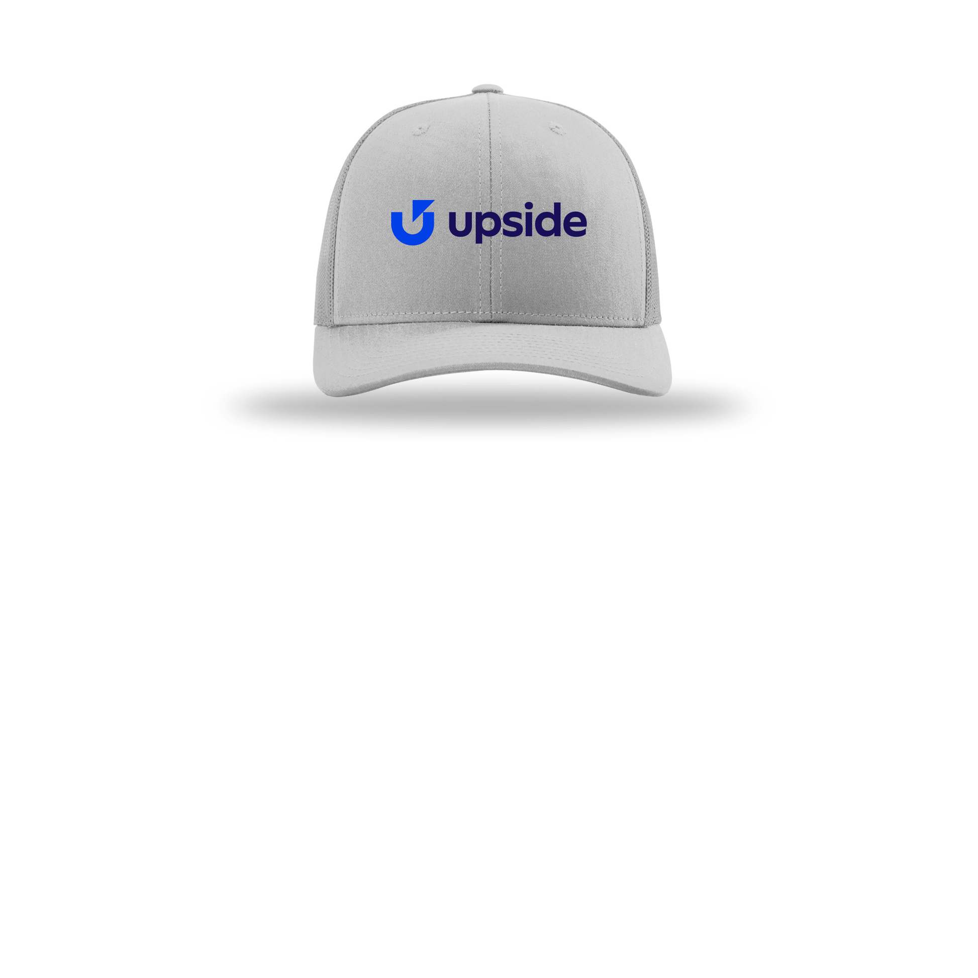 upside-richardson-trucker-cap-embroidery-capfront-R112-lightgrey-flat-front