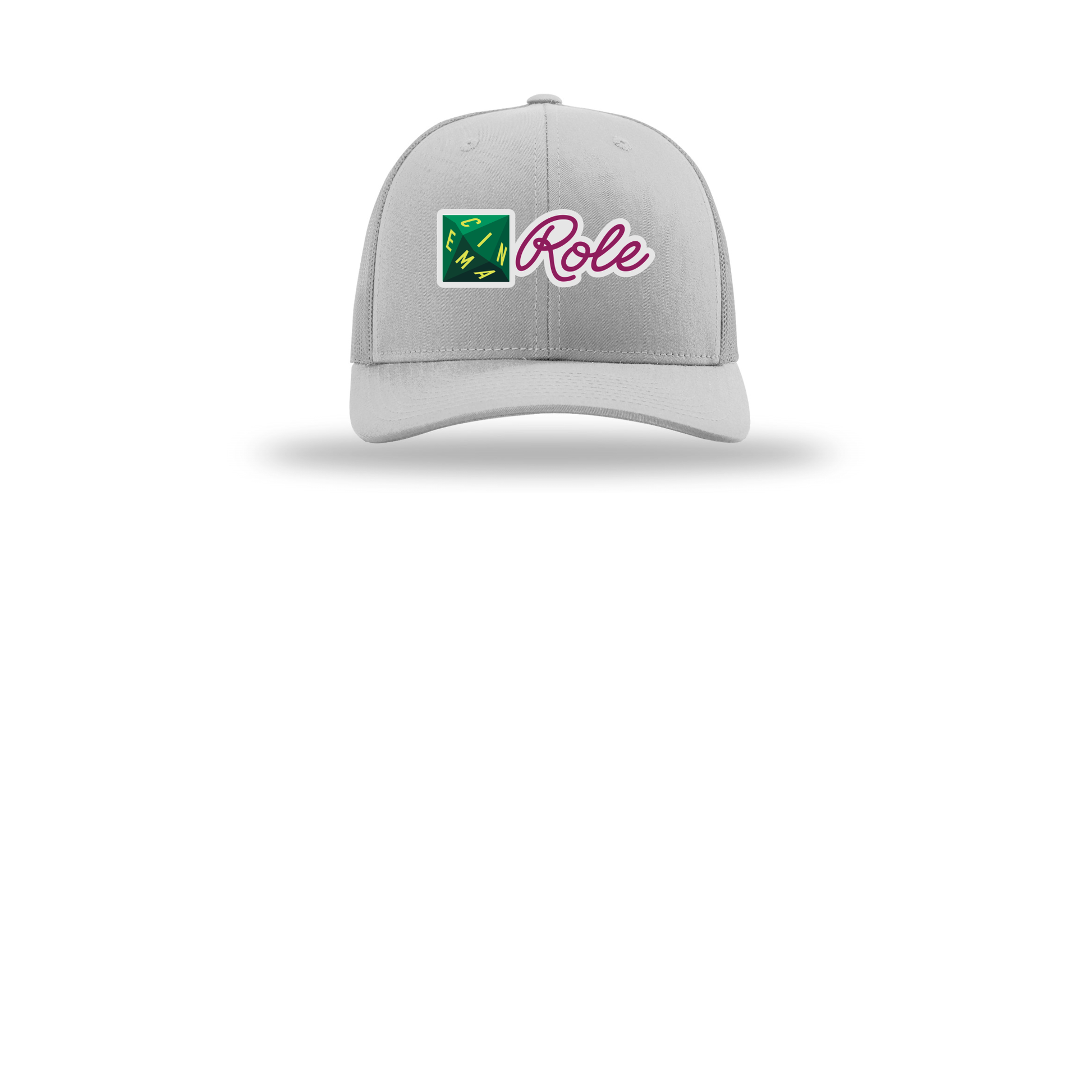 cinemarole-richardson-trucker-cap-embroidery-capfront-R112-lightgrey-flat-front