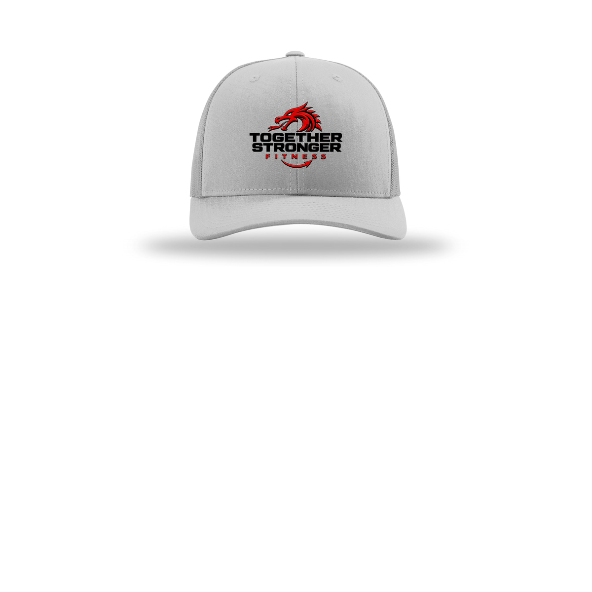 togetherstrongerfitness-richardson-trucker-cap-embroidery-capfront-R112-lightgrey-flat-front