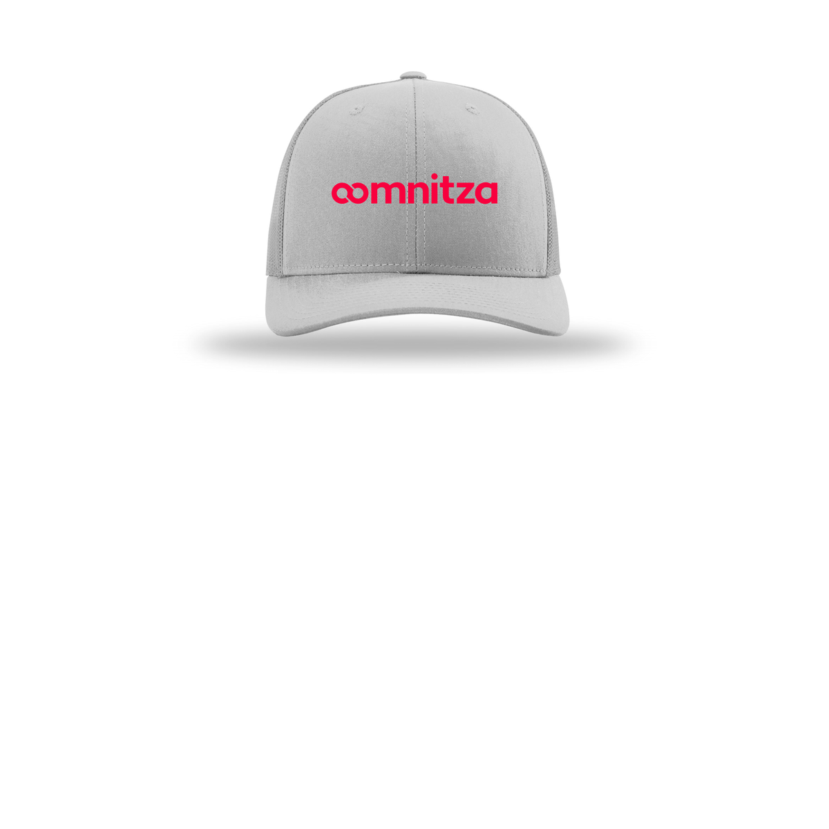 oomnitza-richardson-trucker-cap-embroidery-capfront-R112-lightgrey-flat-front